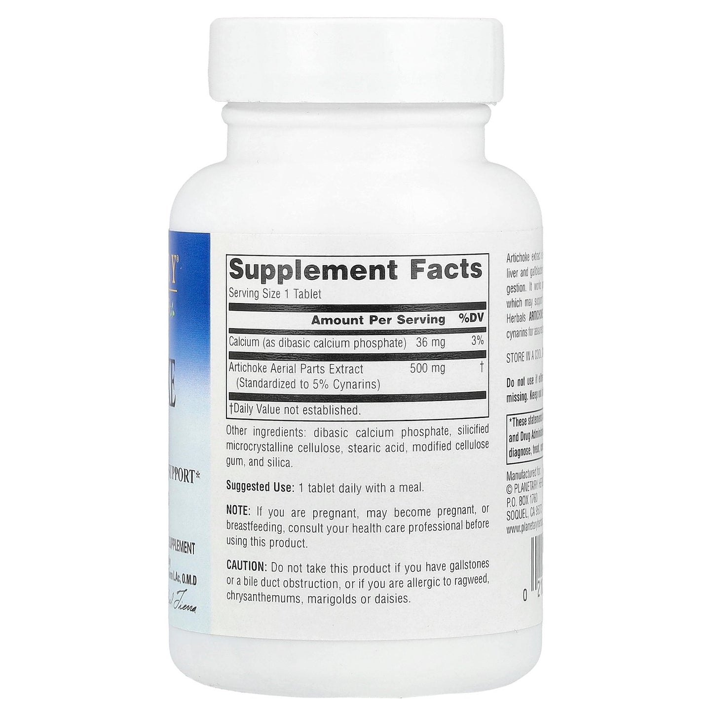 Planetary Herbals, Artichoke Extract, 60 Tablets