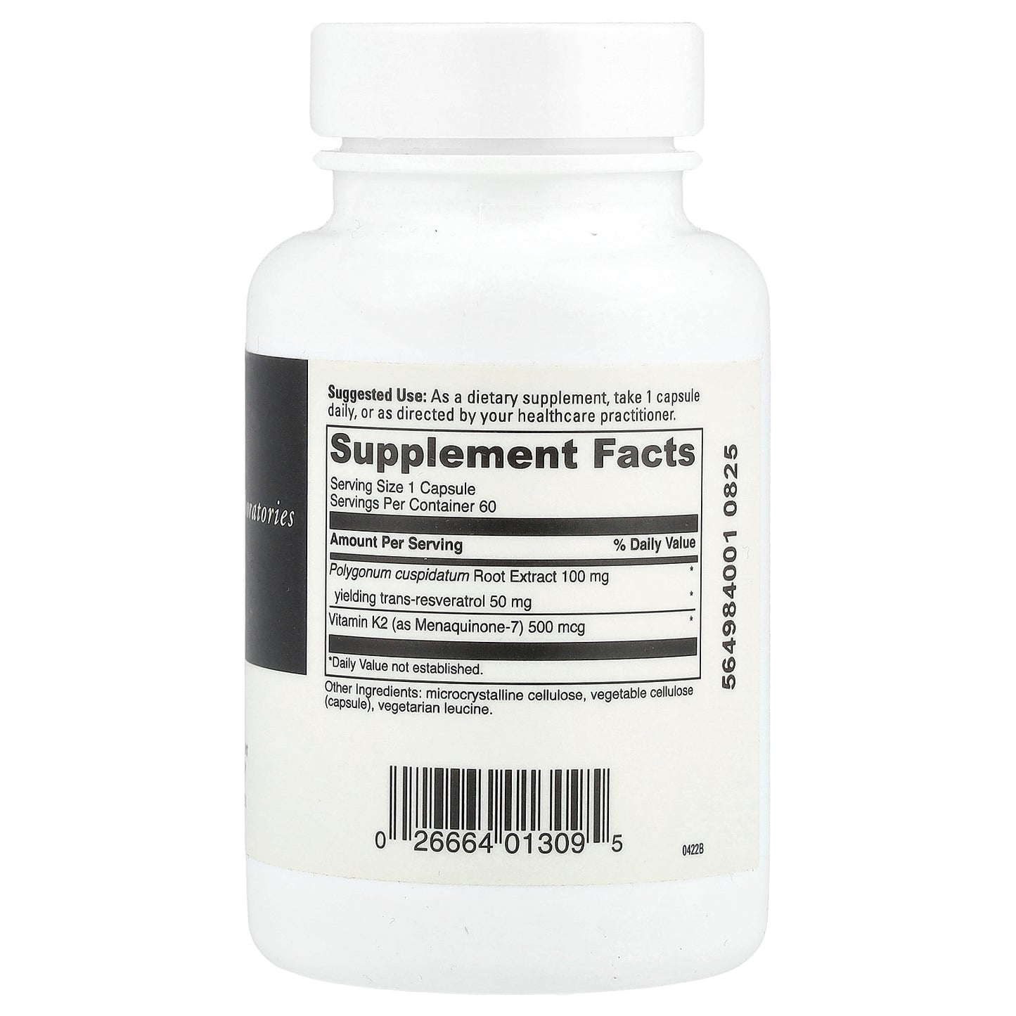 DaVinci Laboratories, Vitamin K2 + Resveratrol, 60 Capsules