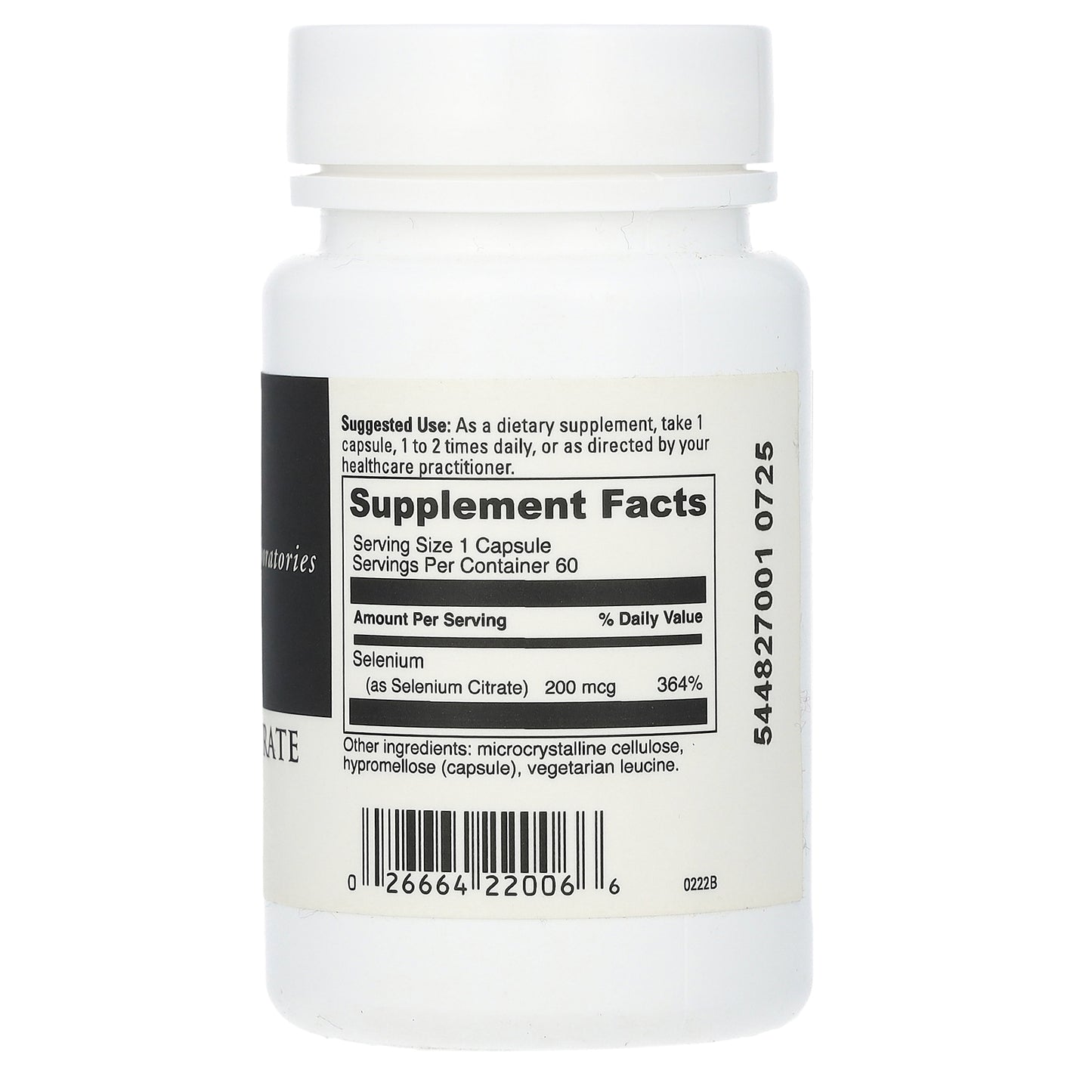 DaVinci Laboratories, Selenium Citrate, 200 mcg , 60 Capsules