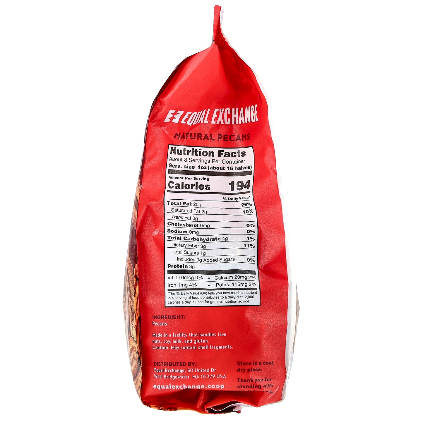 Equal Exchange, Natural Pecans , 8 oz (237 g)