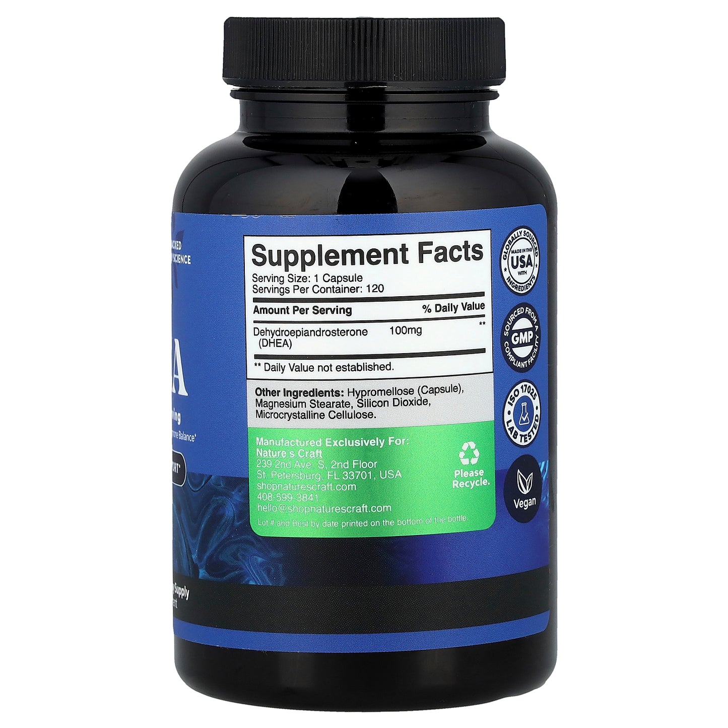 Nature's Craft, DHEA, 100 mg, 120 Capsules