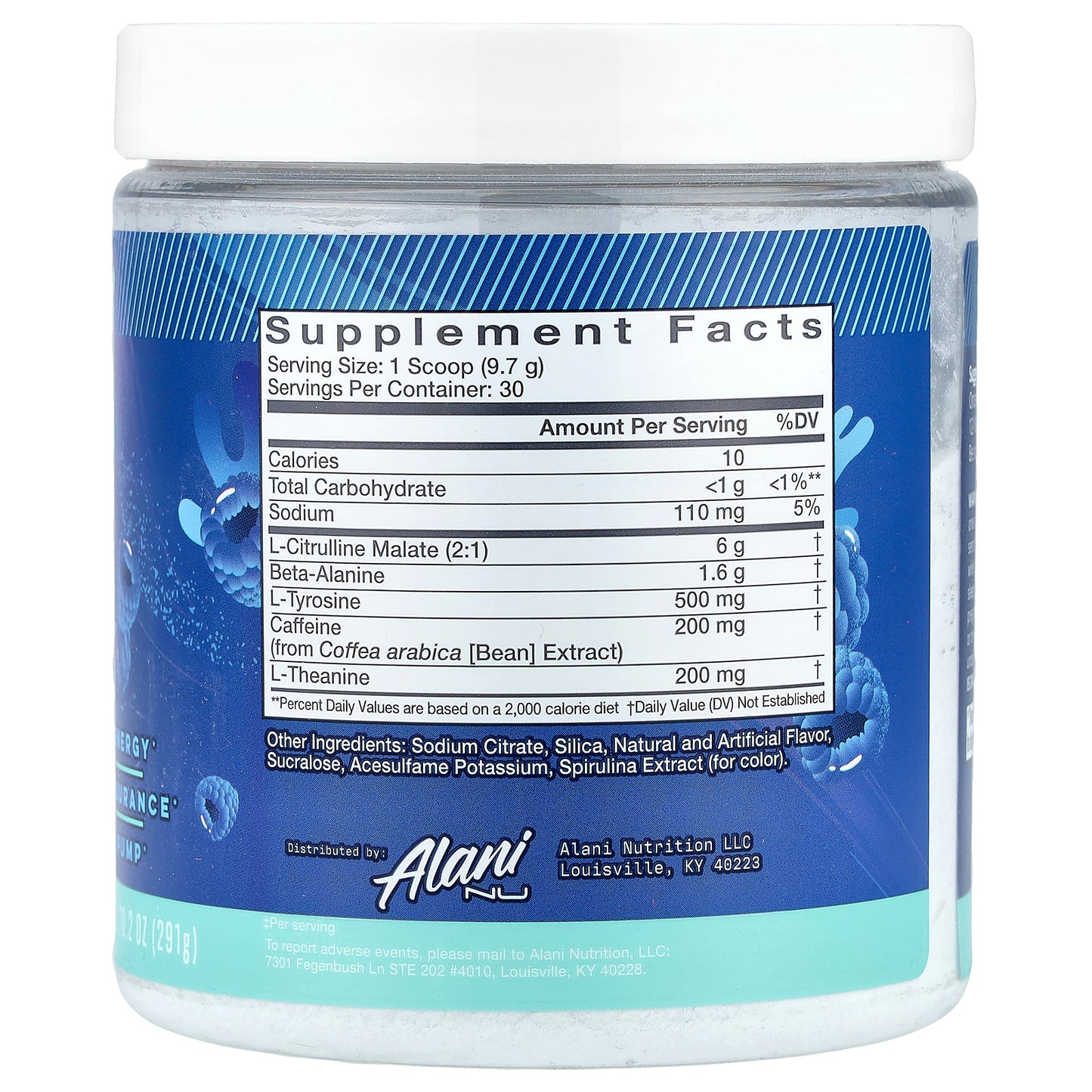 Alani Nu, Pre-Workout, BreezeBerry™, 10.2 oz (291 g)