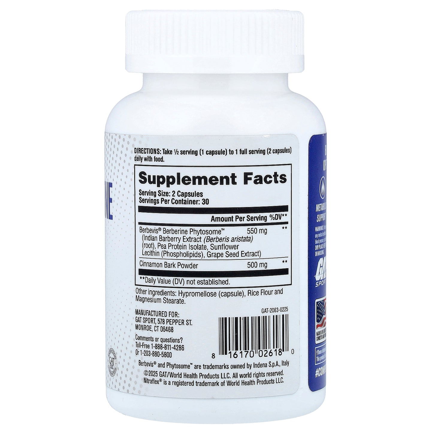 GAT, Nitraflex®, Pro Berberine, 60 Veggie Caps