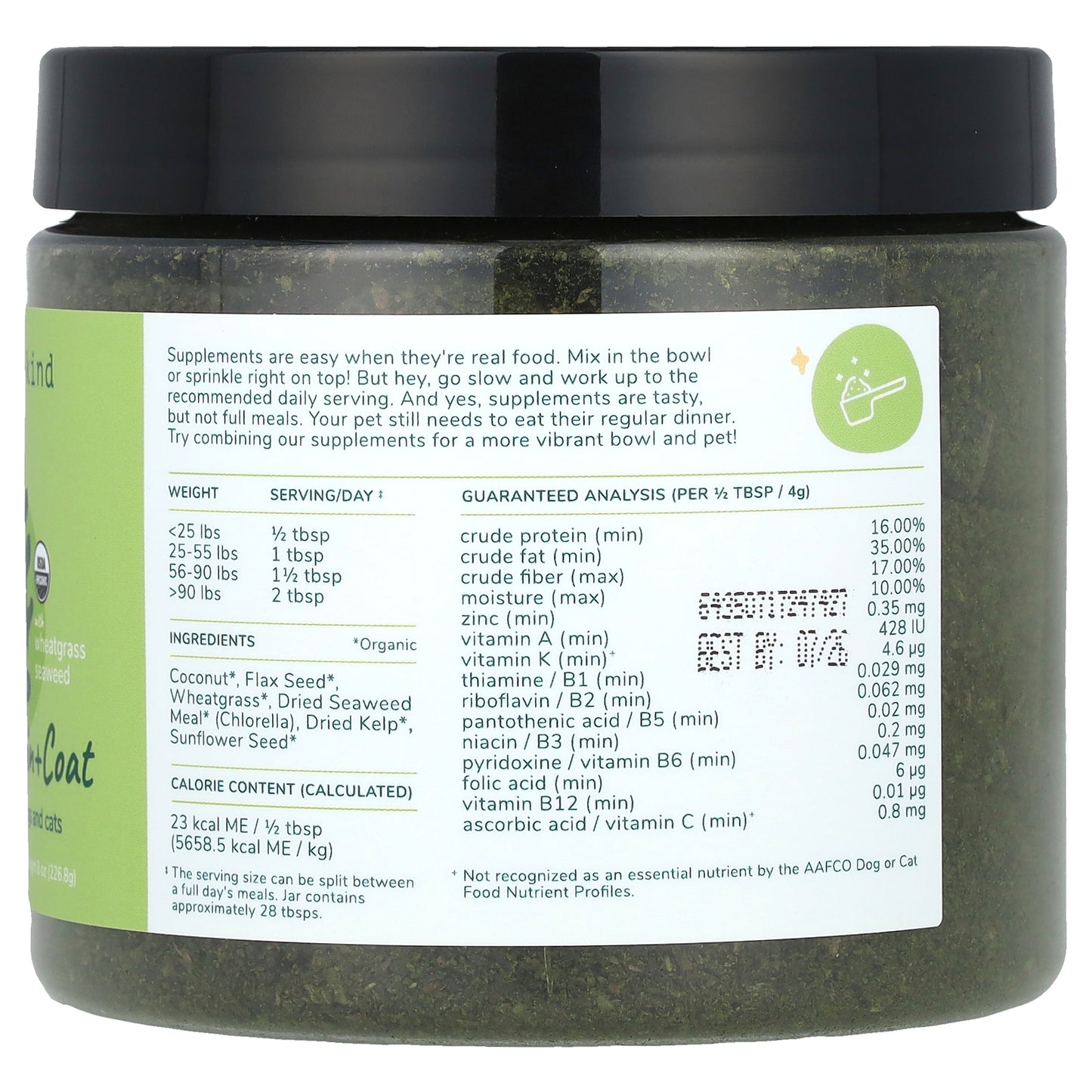 Kin+Kind, Healthy Skin + Coat, Multivitamin For Dogs and Cats, 8 oz (226.8 g)