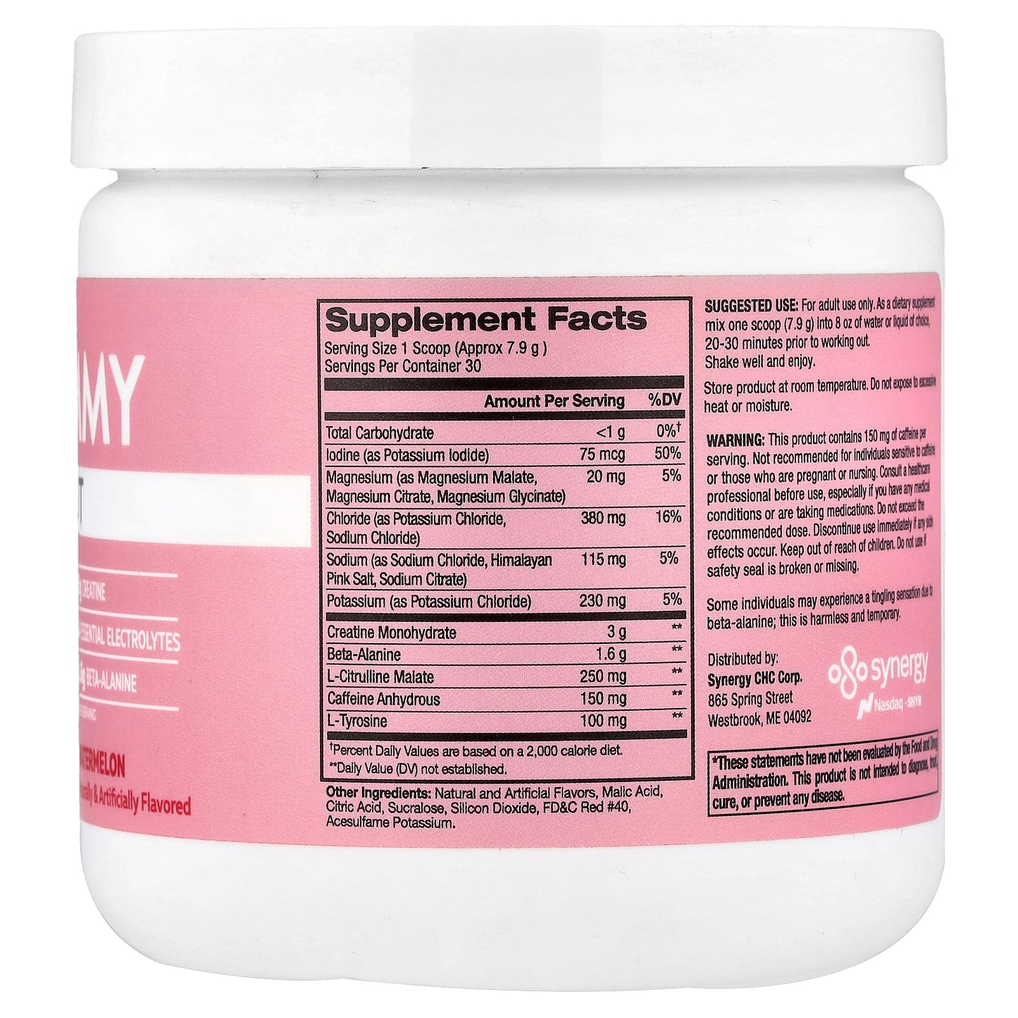 Flat Tummy, Pre-Workout, Watermelon, 8.36 oz (237 g)