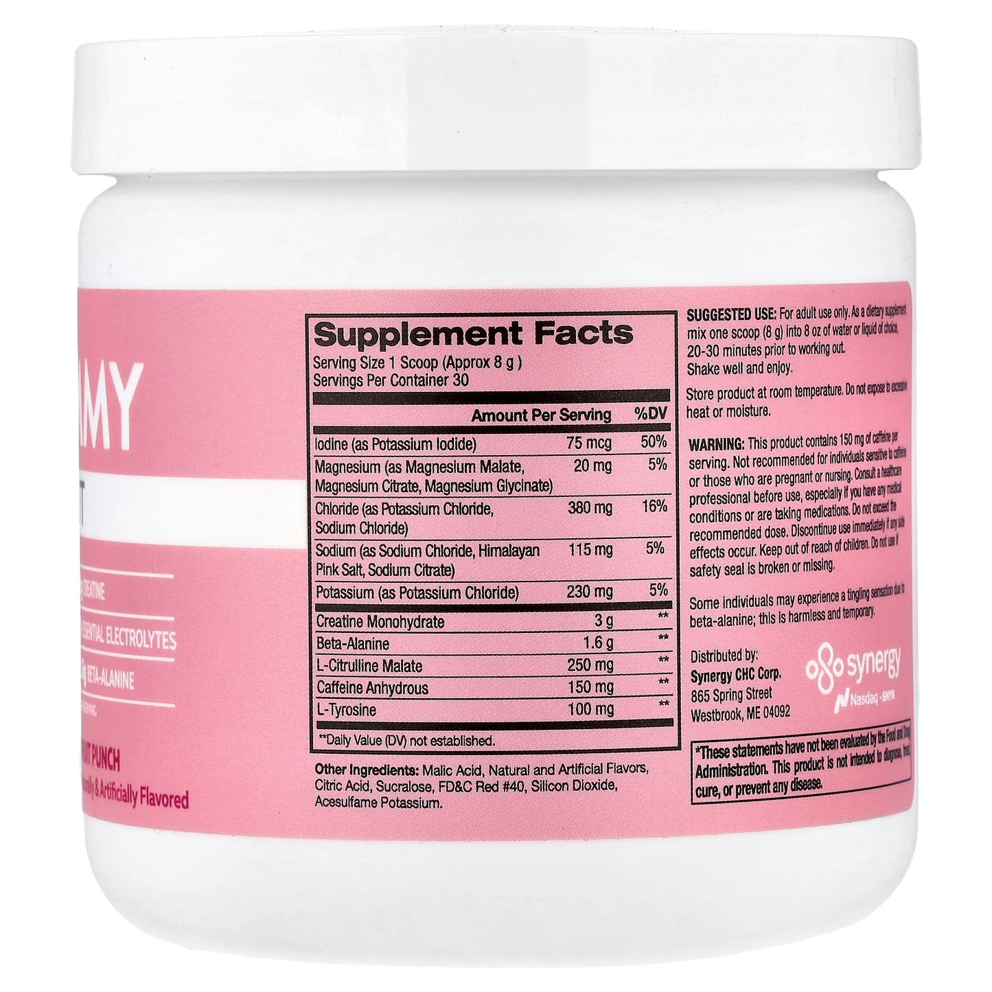 Flat Tummy, Pre-Workout, Fruit Punch, 8.47 oz (240 g)