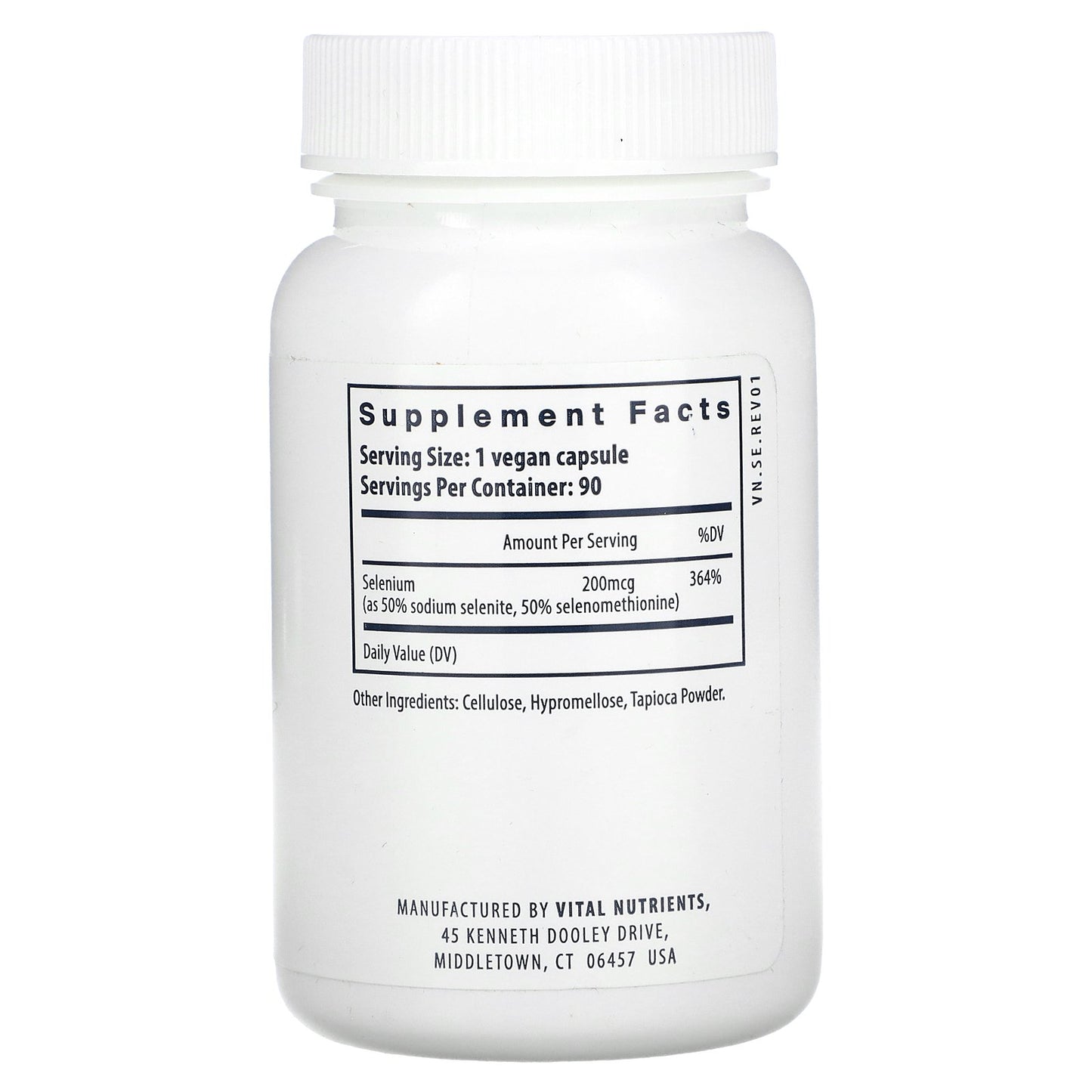 Vital Nutrients, Selenium, 90 Vegan Capsules (200 mcg per Capsule)