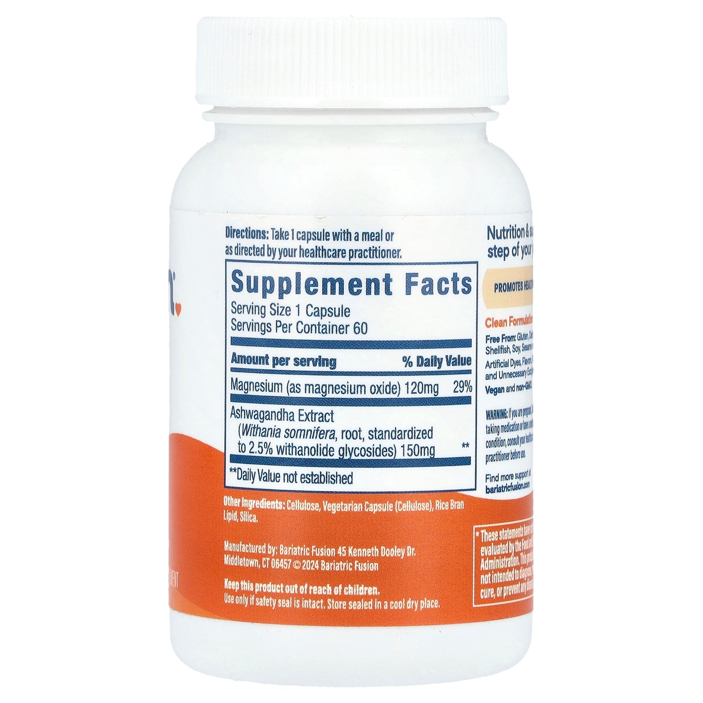 Bariatric Fusion, Stress Support, 60 Capsule