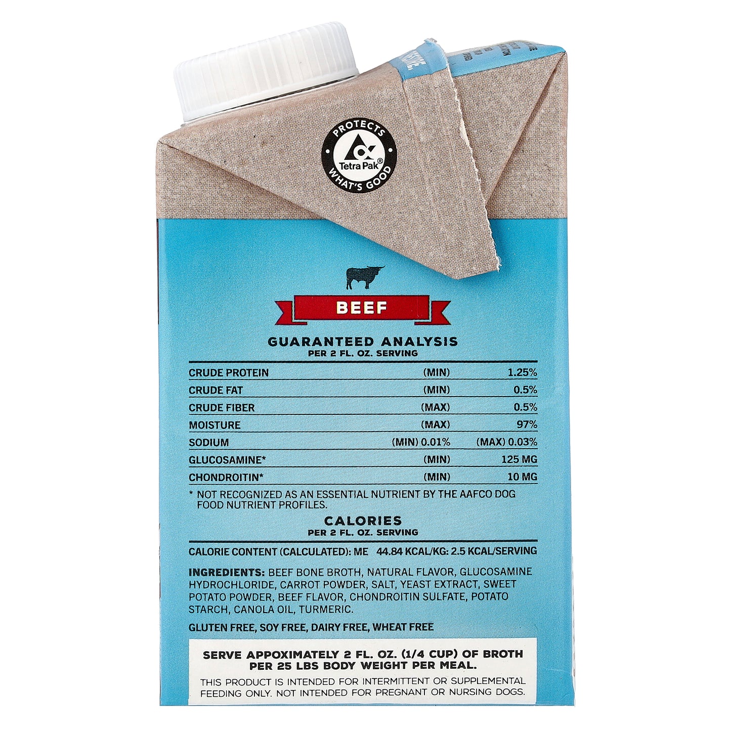 Brutus Bone Broth, Hip & Joint, For Adult Dogs, Beef, 16.9 fl oz (500 ml)