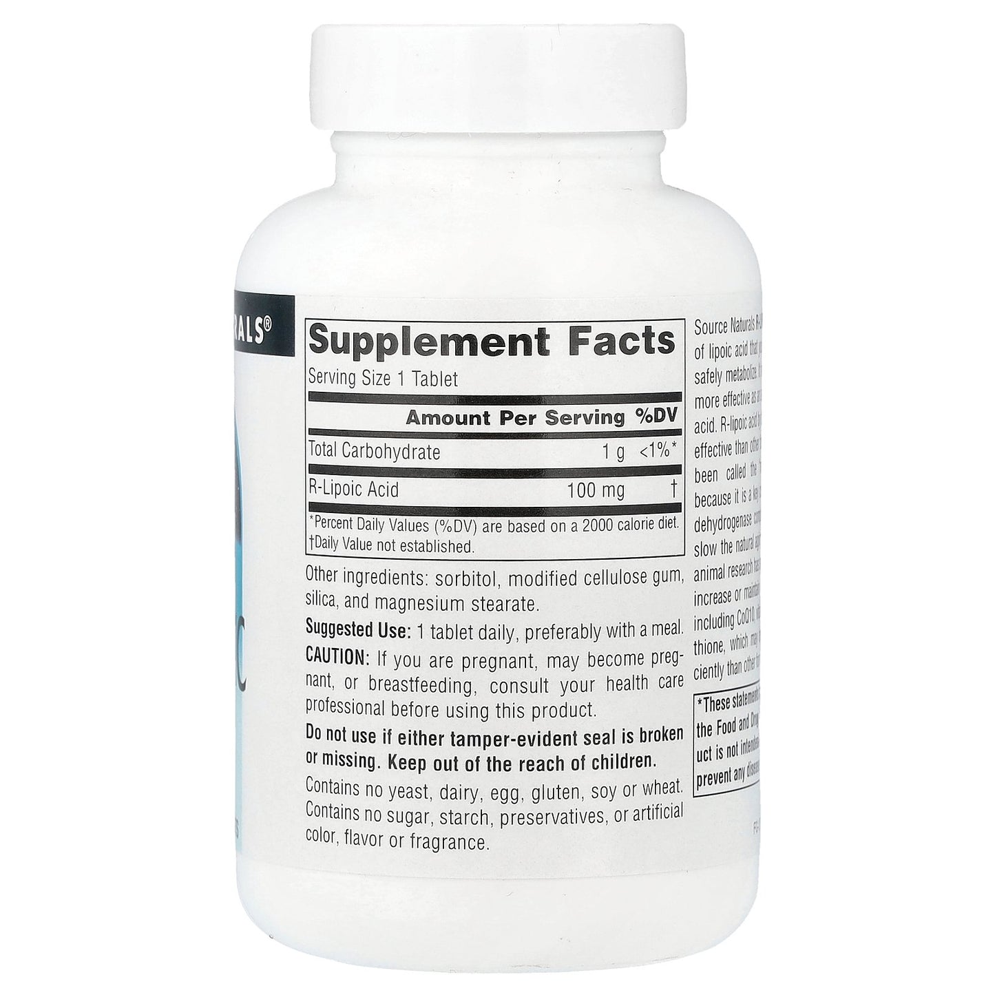 Source Naturals, R-Lipoic Acid, 100 mg, 120 Tablets