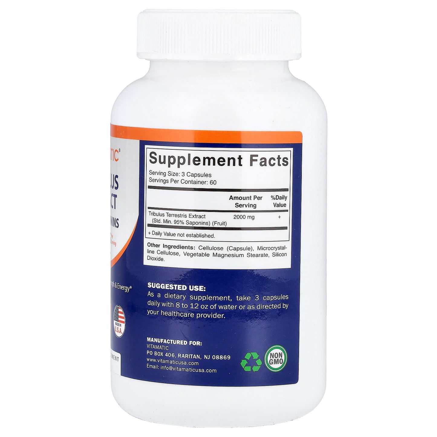 Vitamatic, Tribulus Extract, 180 Vegetable Capsules (666 mg per Capsule)