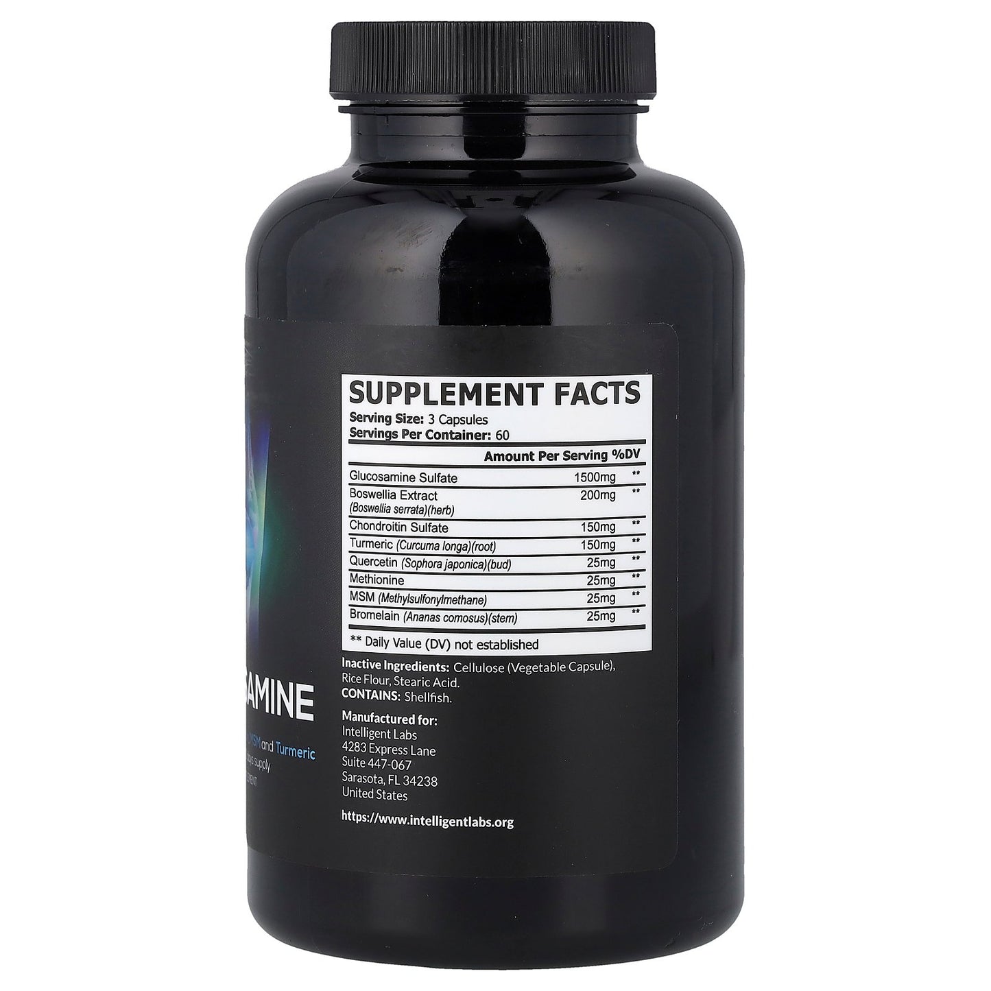 Intelligent Labs, Glucosamine, 180 Capsules