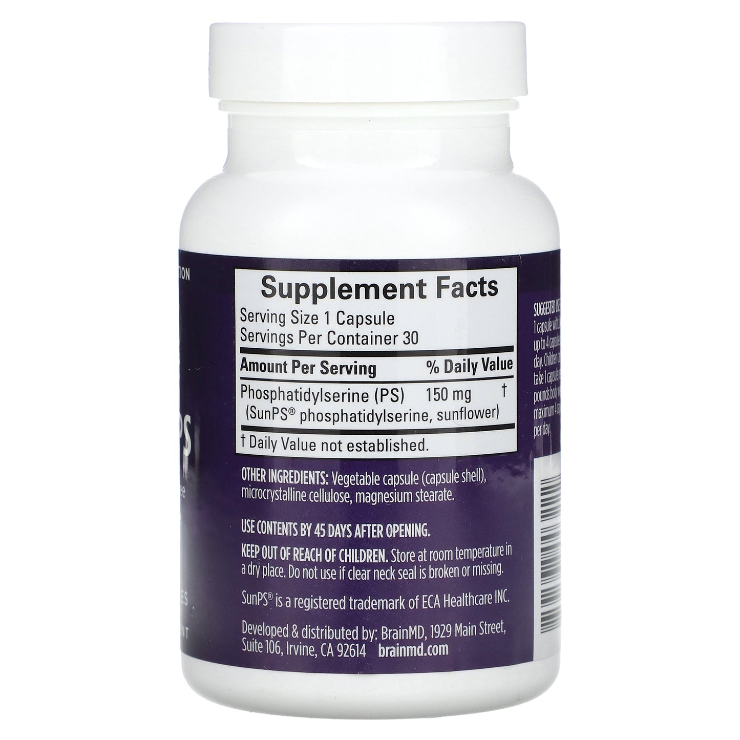 BrainMD, Neuro-PS, 30 Vegan Capsules (150 mg per Capsule)