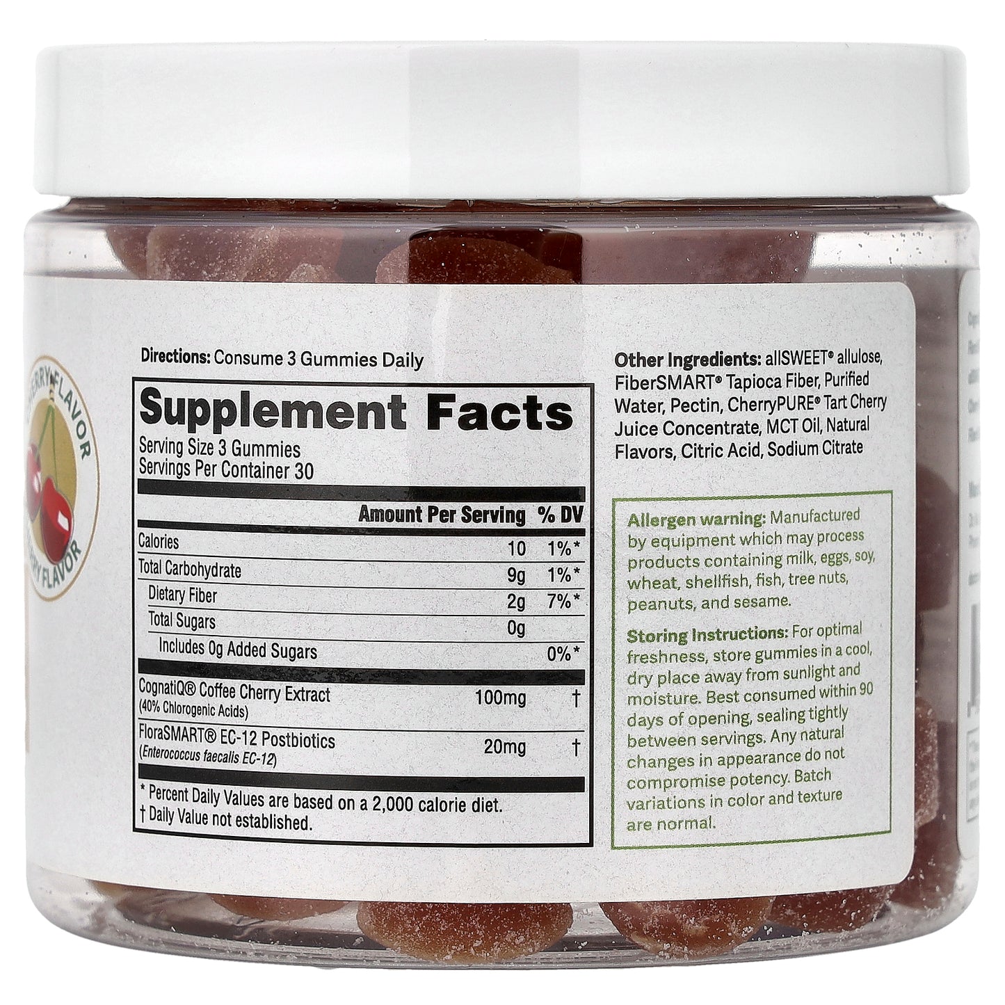 Dr. Murray's, Brain Boost Gummies, Cherry, 90 Vegan Gummies