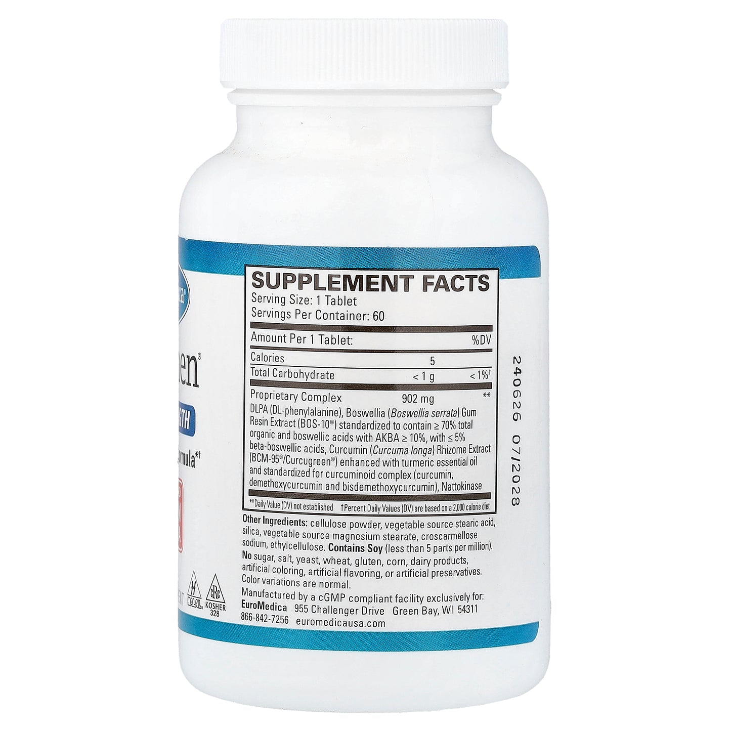 EuroMedica, Curaphen®, 60 Tablets