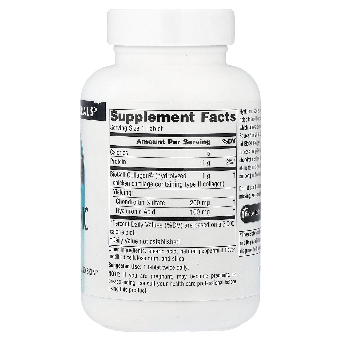 Source Naturals, Hyaluronic Acid, 60 Tablets