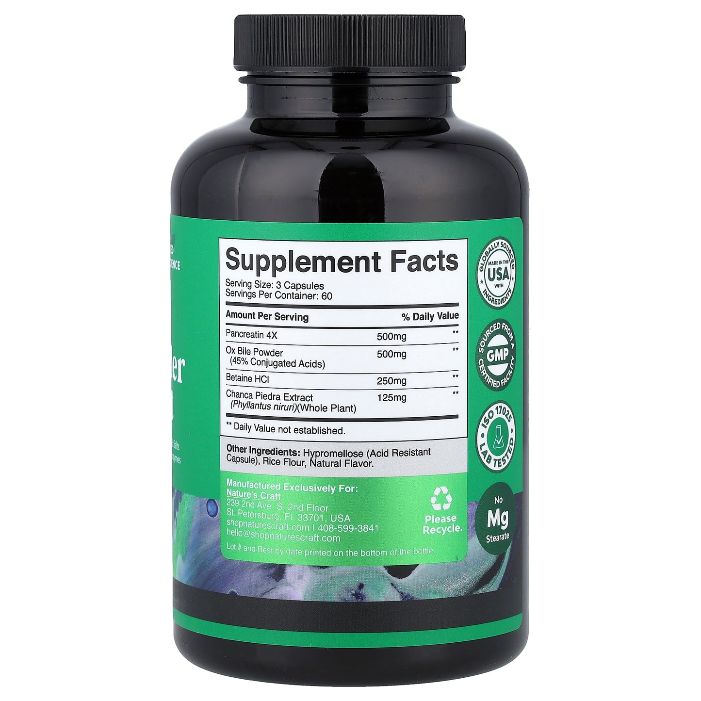 Nature's Craft, Gallbladder Support, 180 Capsules