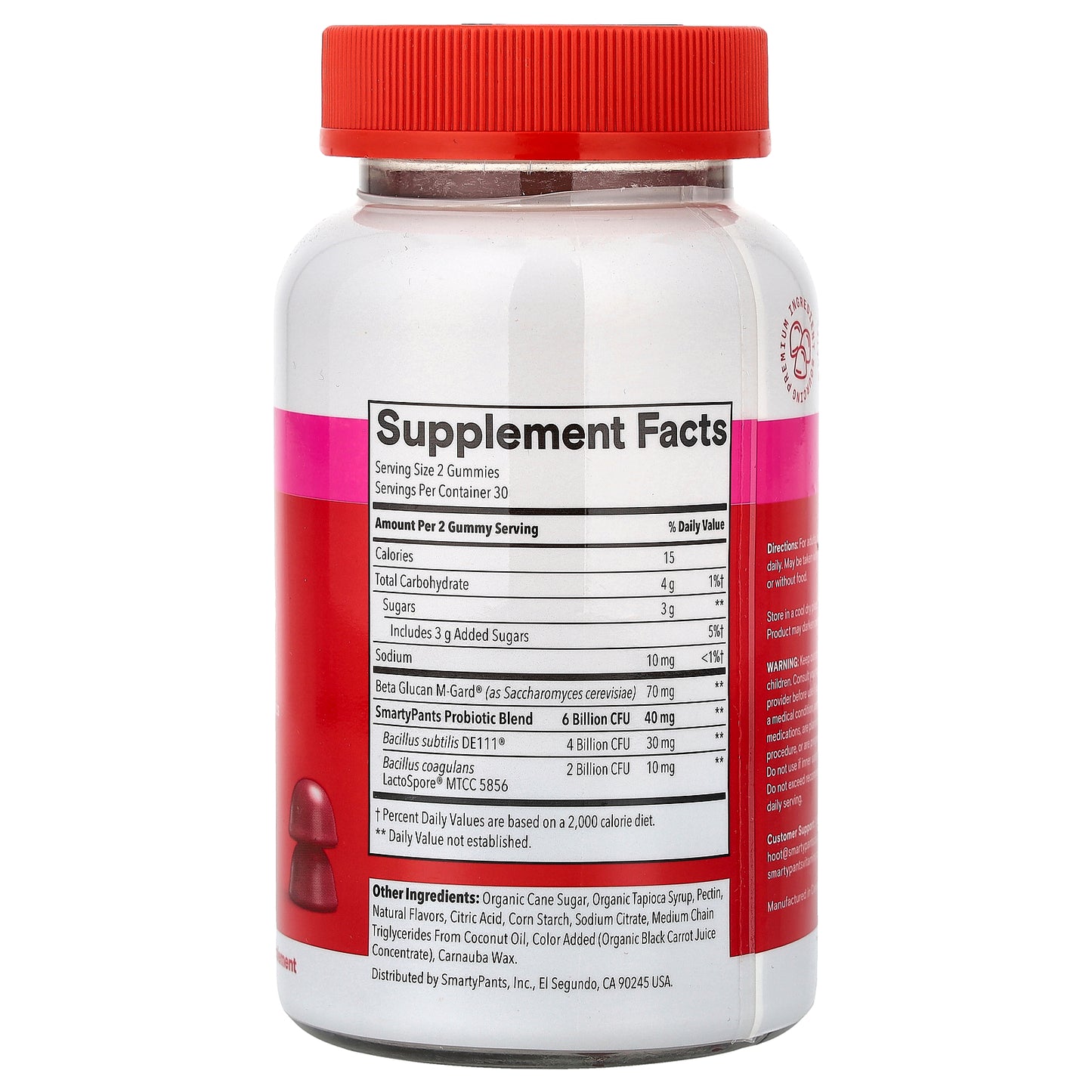 SmartyPants, Digestive, Probiotic & Prebiotic Gummies, Grape, 60 Gummies