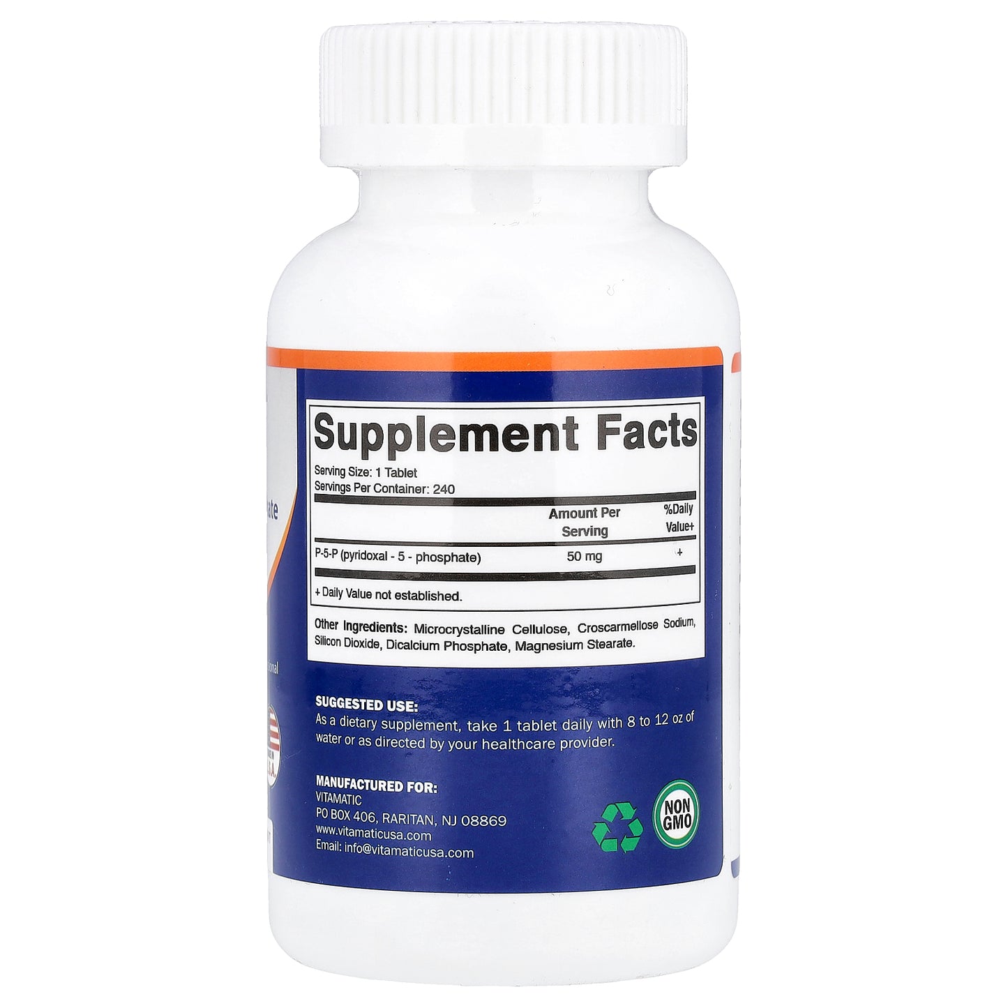 Vitamatic, P-5-P, 50 mg, 240 Tablets