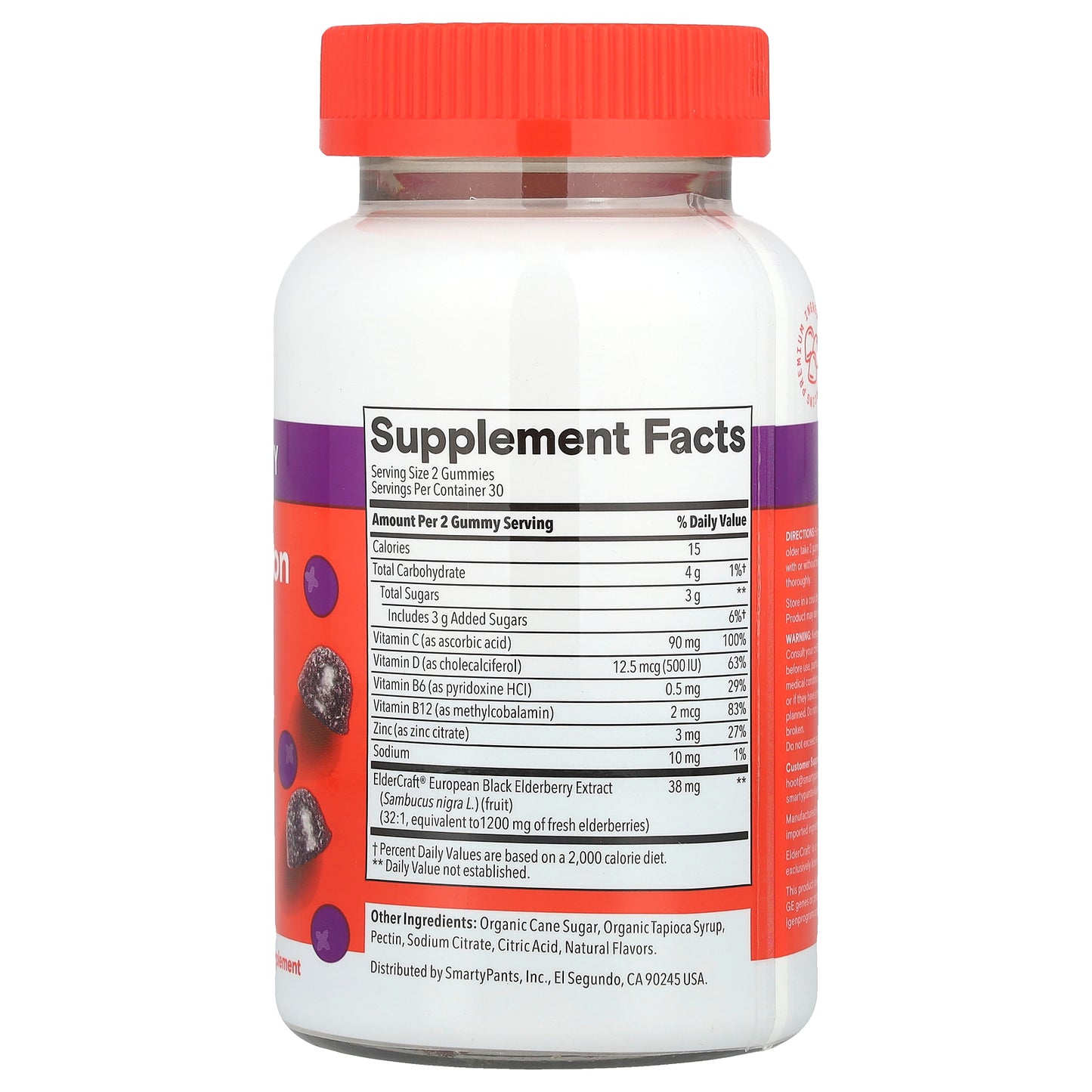 SmartyPants, Kids, Triple Action Immunity Gummies with Elderberry, 60 Gummies