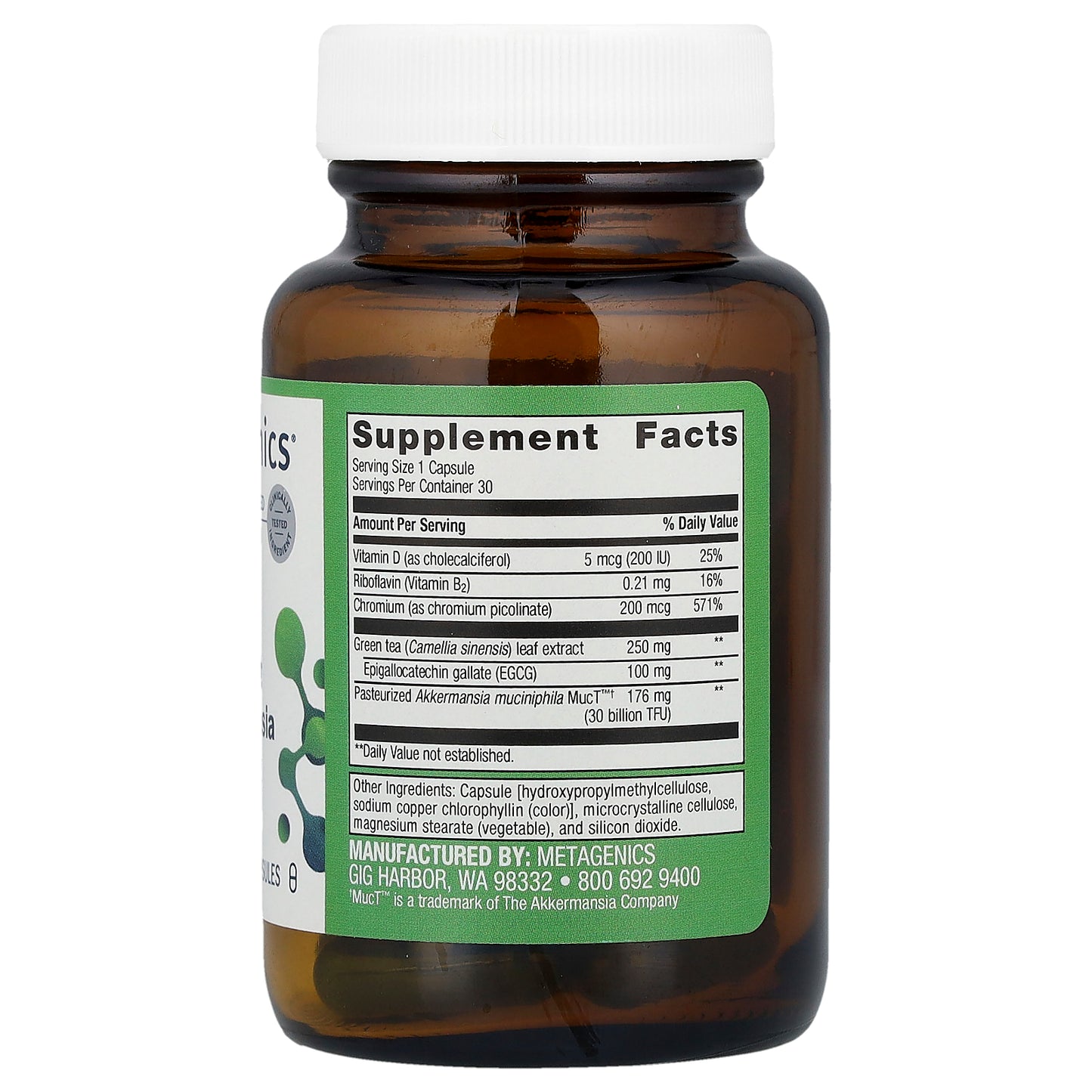 Metagenics, UltraFlora® Healthy Weight with Akkermansia, 30 Capsules