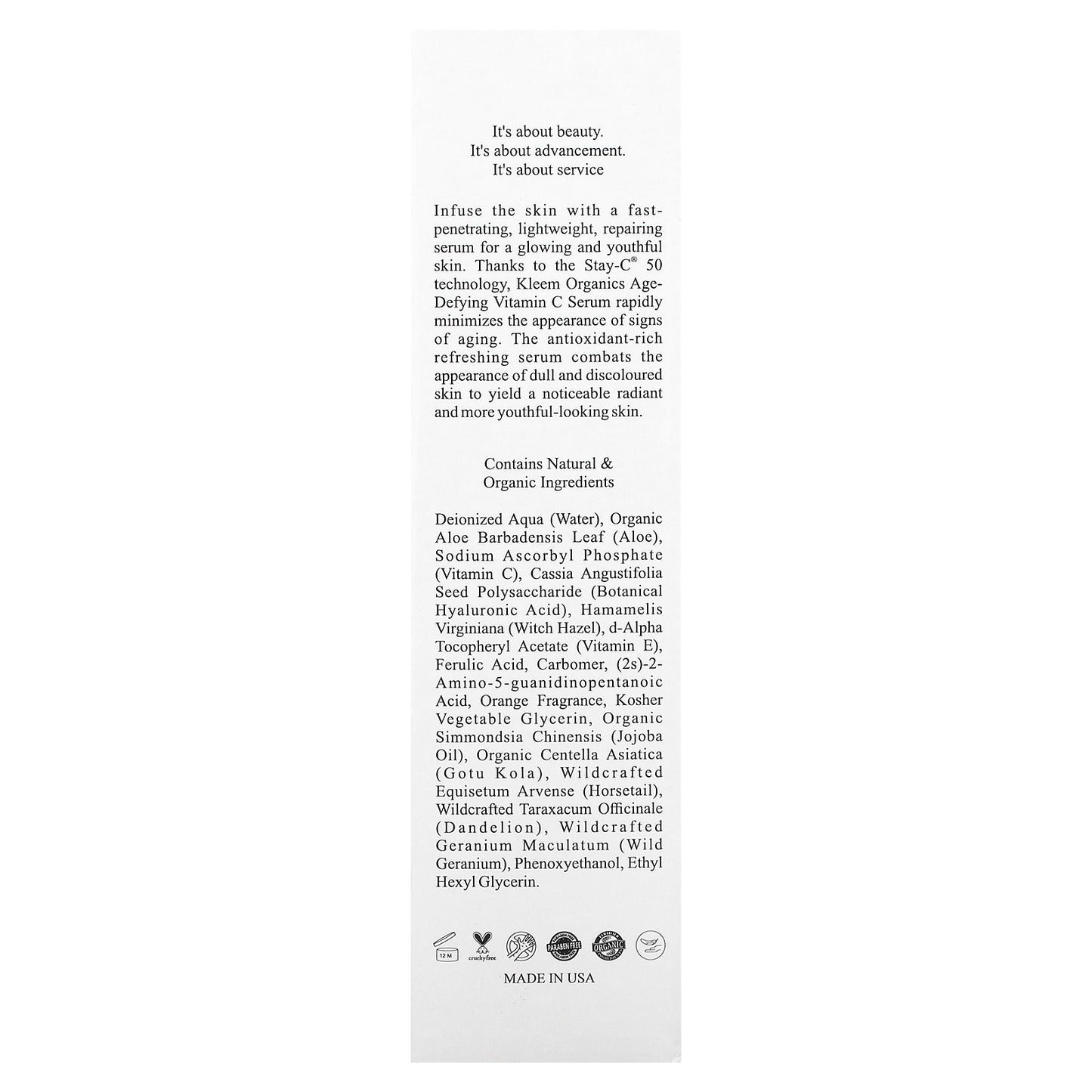 Kleem Organics, Jeunesse, Professional Age-Defying Vitamin C Serum, 1.7 fl oz (50 ml)