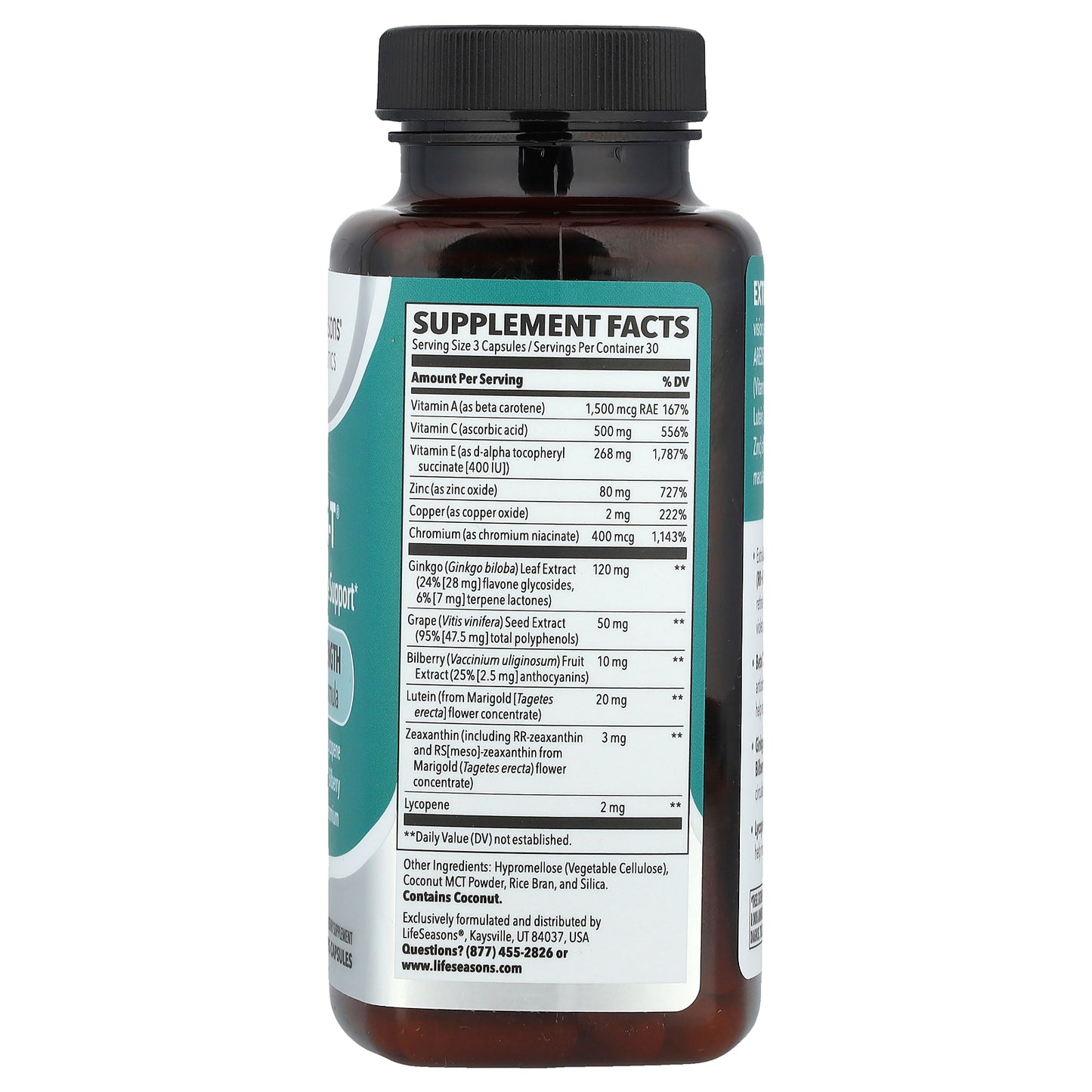 LifeSeasons, Therapeutics, Visibili-T® With AREDS 2 Formula, 90 Veg Capsules