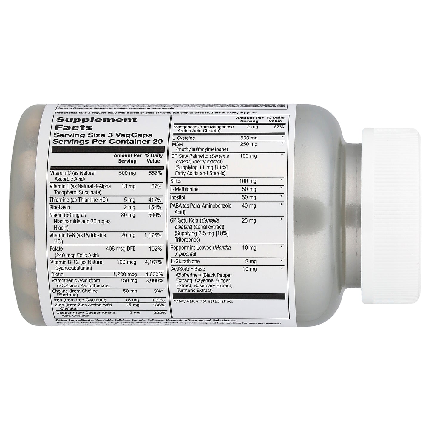 KAL, Hair Force™, 60 VegCaps