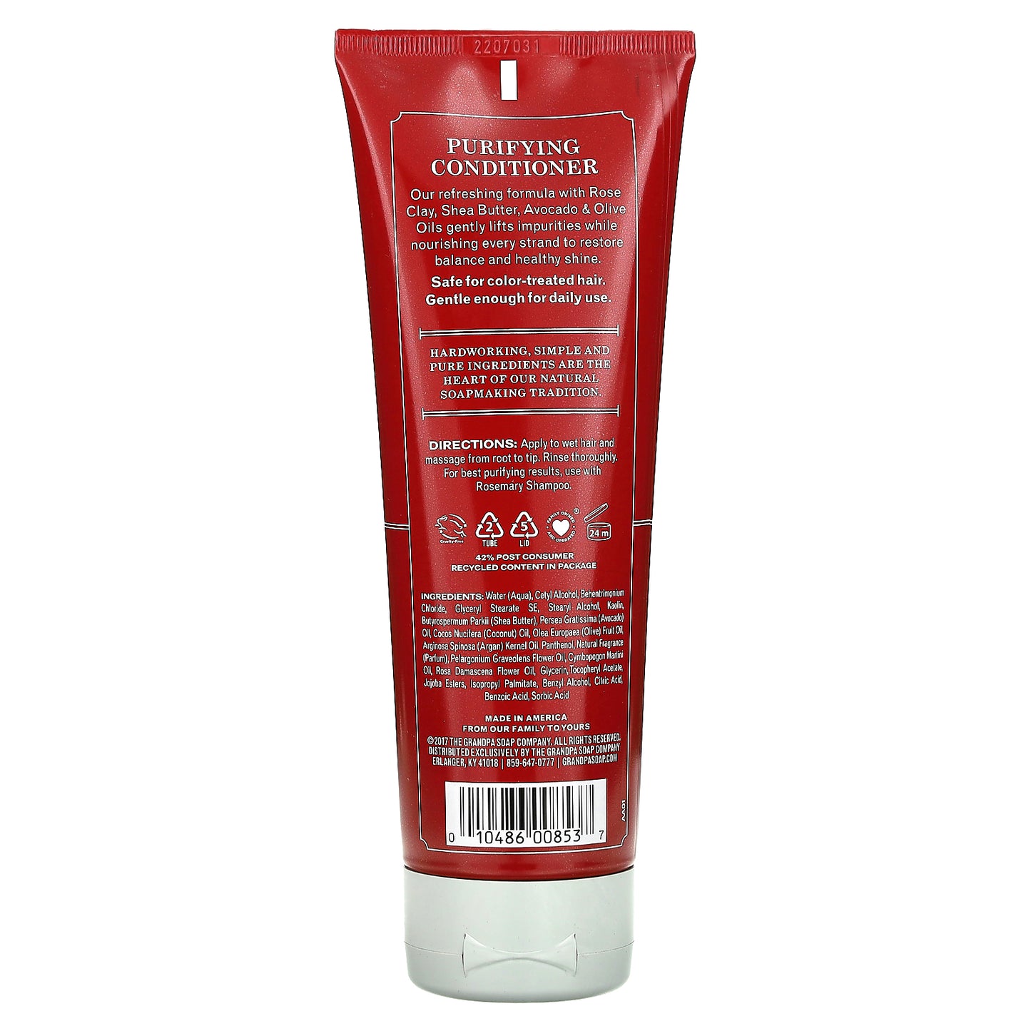 The Grandpa Soap Co., Rose Clay Conditioner, Purify, 8 fl oz (237 ml)