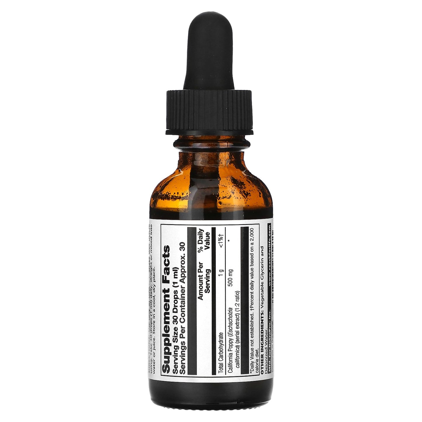 Natural Balance, California Poppy, Alcohol-Free, 500 mg, 1 fl oz (30 ml)