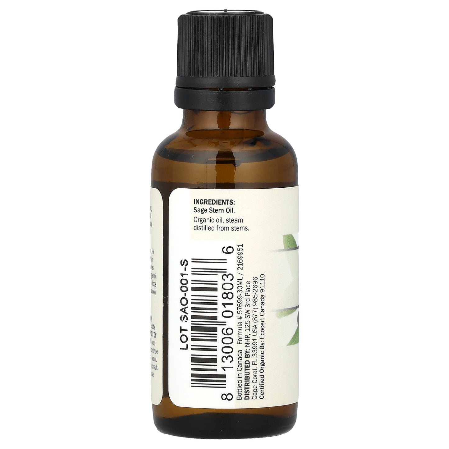 Dr. Mercola, Organic Essential Oil, Sage, 1 oz (30 ml)