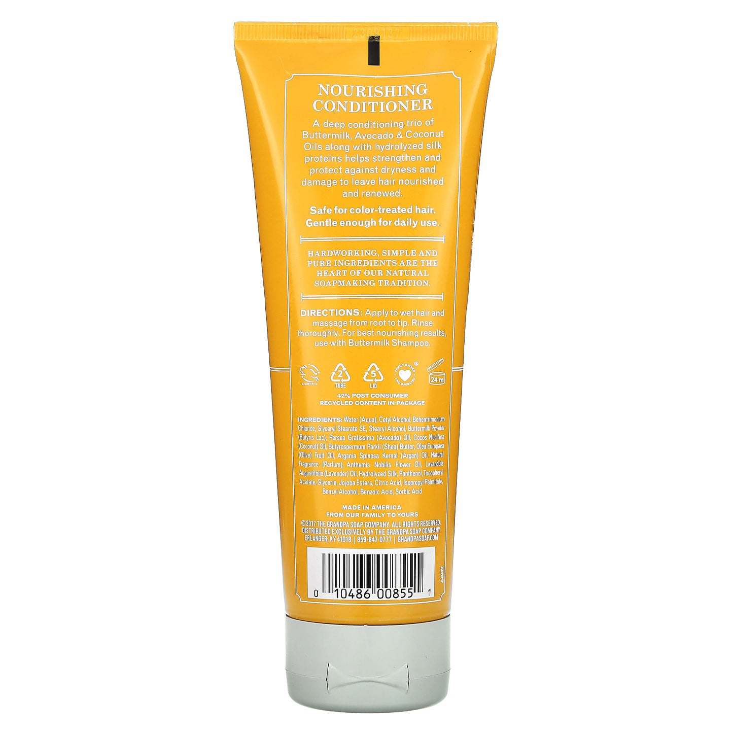 The Grandpa Soap Co., Buttermilk Conditioner, Nourish, All Hair Types, 8 fl oz (237 ml)