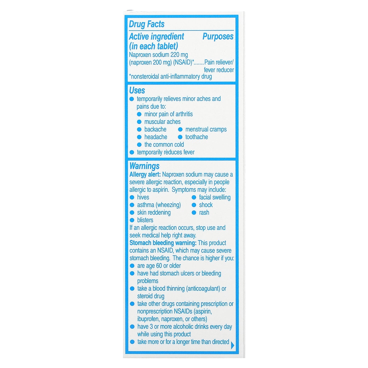 Aleve, Pain Reliever/Fever Reducer, 90 Tablets