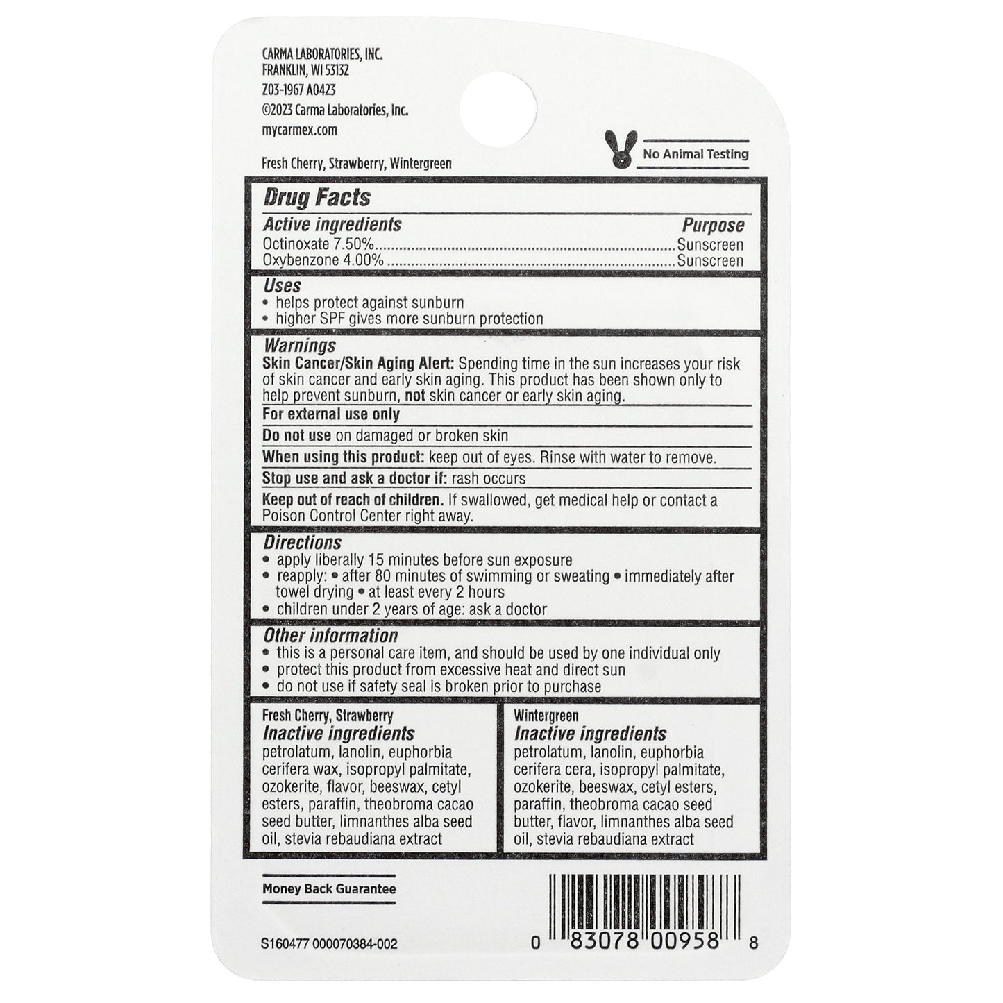 Carmex, Daily Care®, Moisturizing Lip Balm, SPF 15, Variety, 3 Pack, 0.15 oz (4.25 g) Each