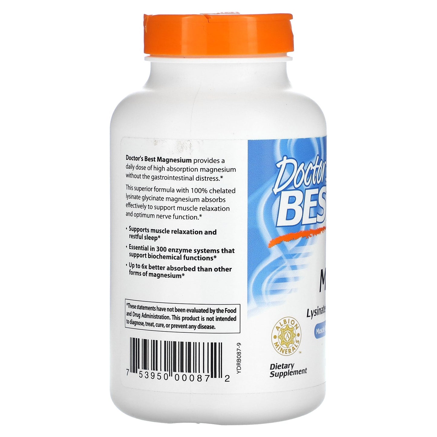 Doctor's Best, High Absorption Magnesium, 240 Tablets (100 mg Per tablet)