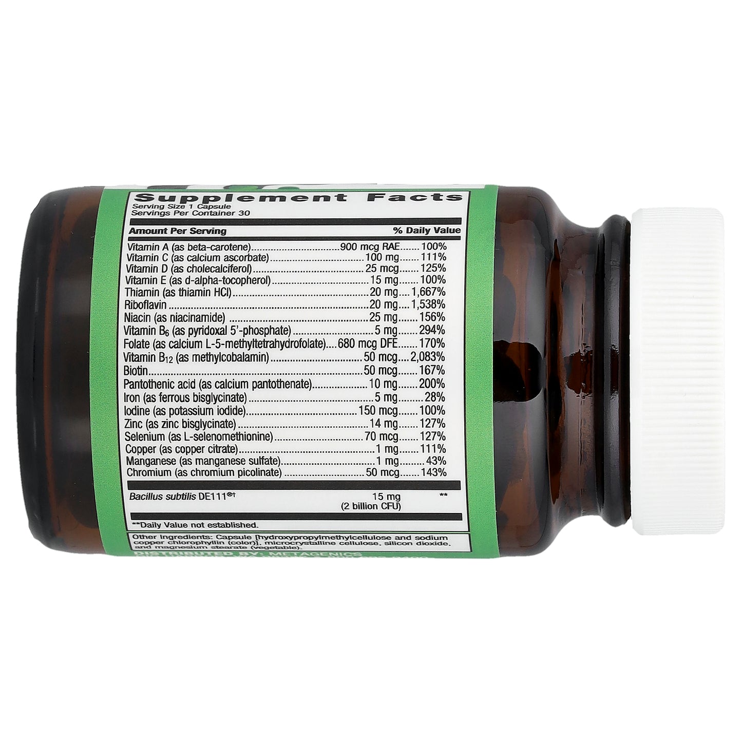 Metagenics, UltraFlora®, Probiotic + Multivitamin, 30 Capsules