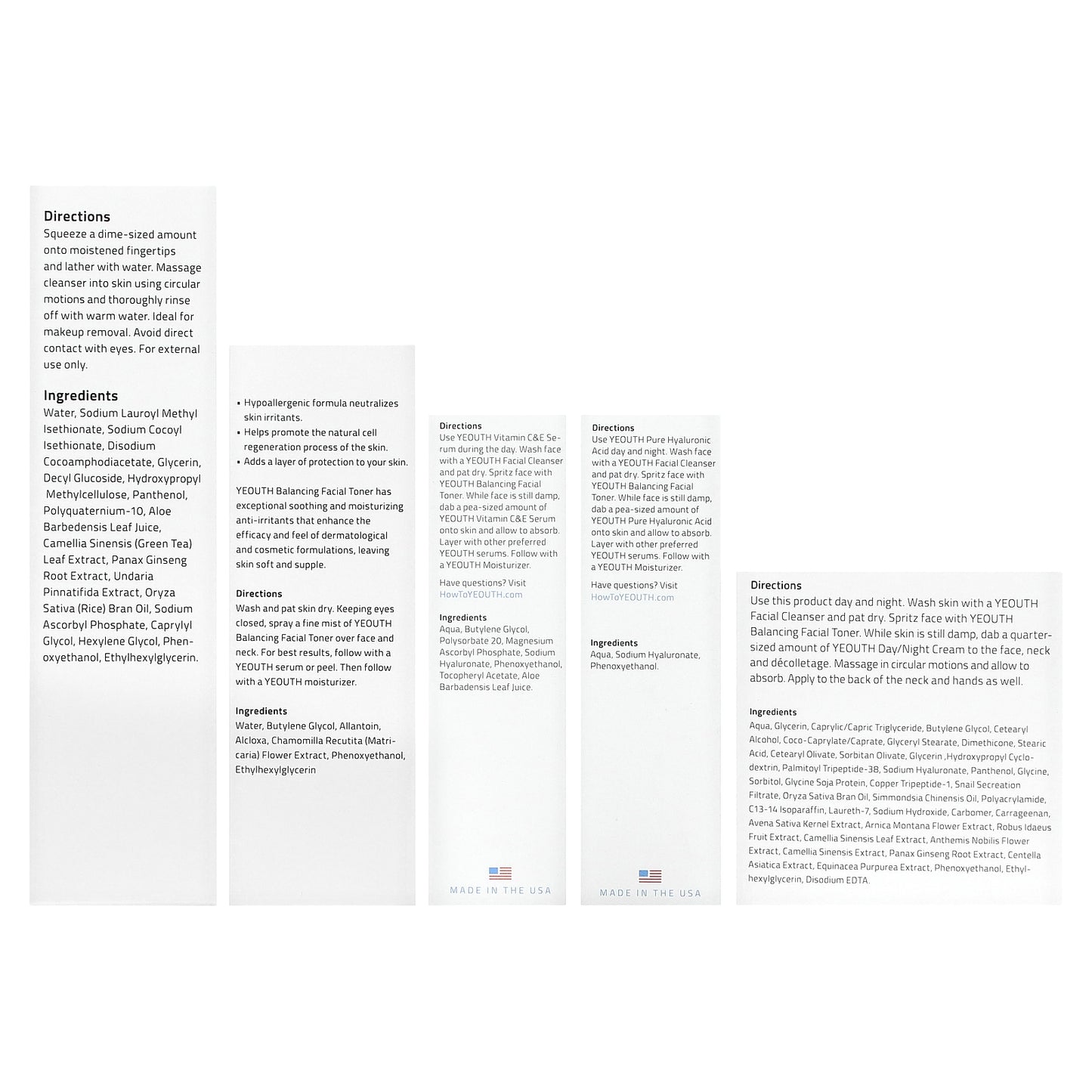 YEOUTH, Anti-Aging System, Twenties, 5 Piece Set