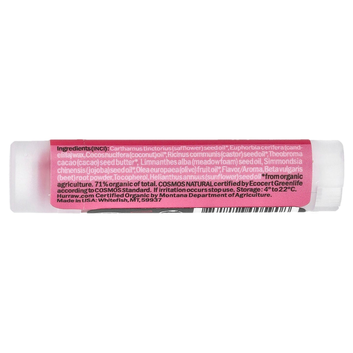 Hurraw! Balm, Lip Balm, Watermelon, 0.17 oz (4.8 g)