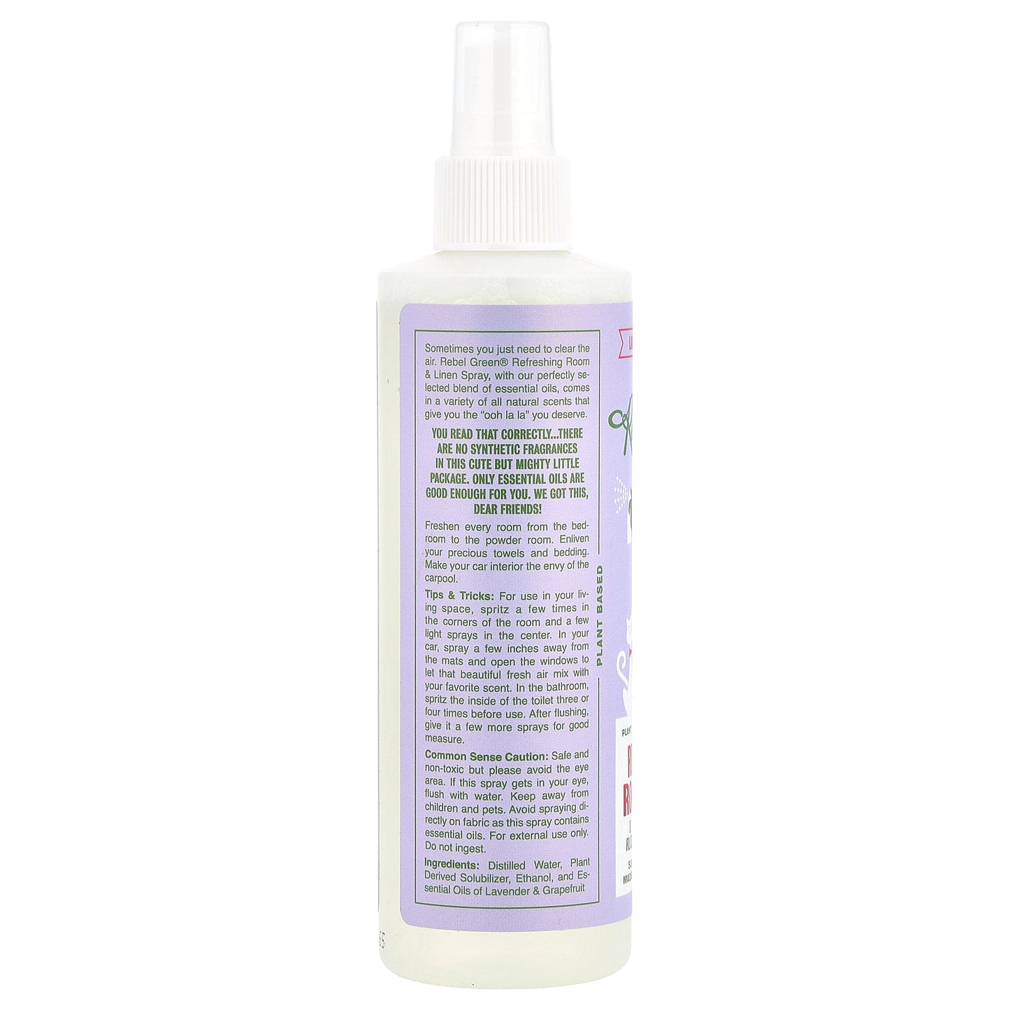 Rebel Green, Refreshing Room & Linen Spray, Lavender & Grapefruit, 8 fl oz (237 ml)