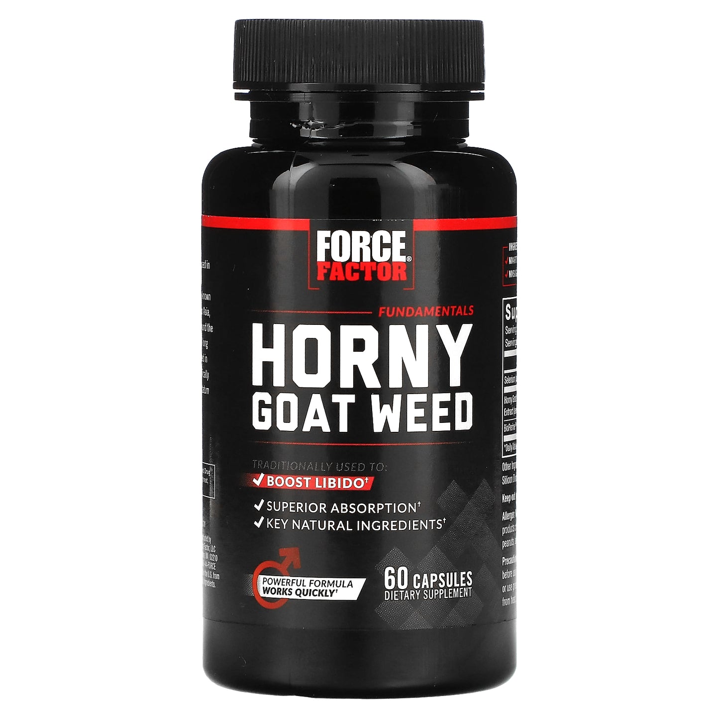 Force Factor, Fundamentals, Horny Goat Weed, 60 Capsules