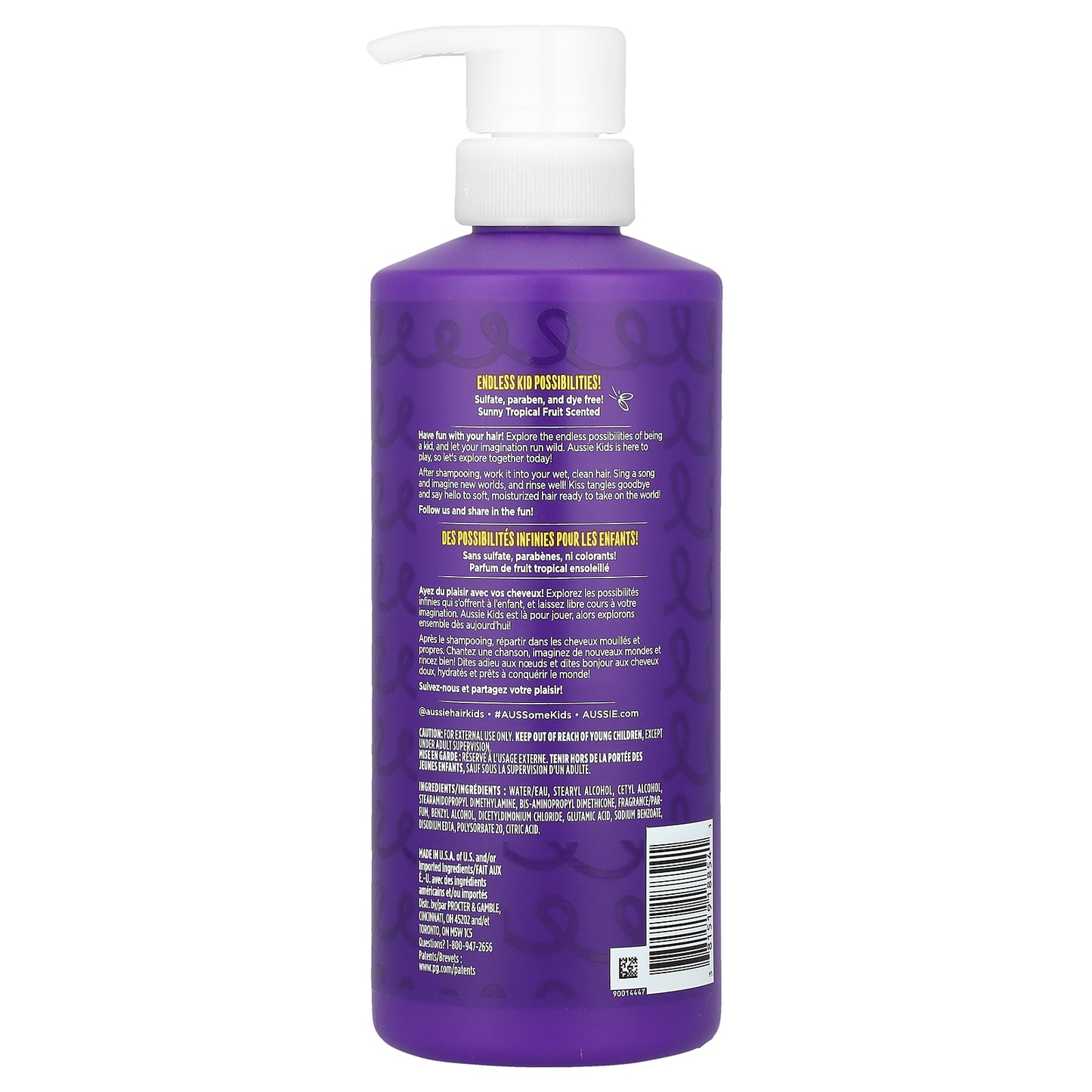 Aussie, Kids, Curly Conditioner, Sunny Tropical Fruit, 16 fl oz (475 ml)