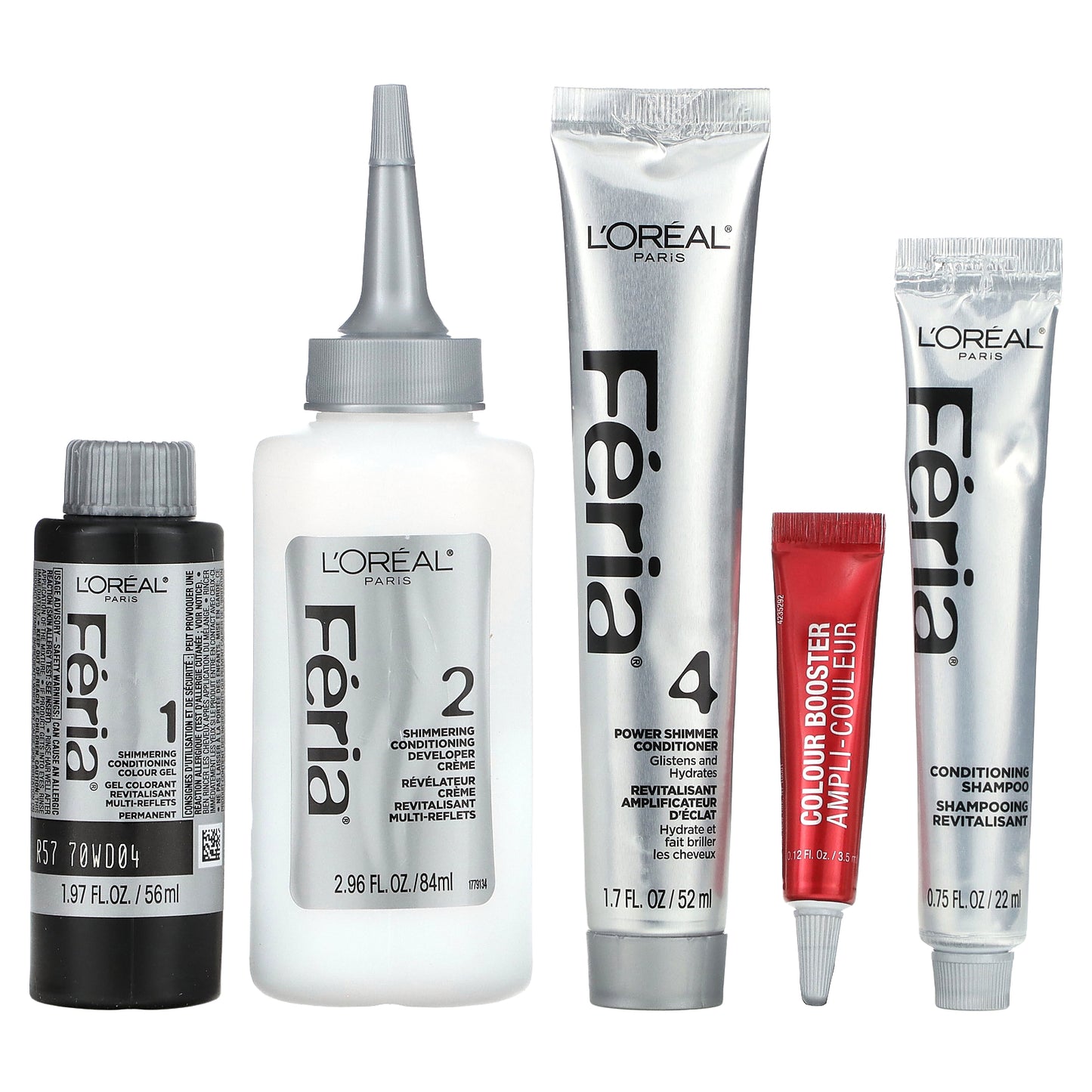 L'Oréal, Feria, Power Red, High-Intensity Shimmering Colour, R57 Cherry Crush, 1 Application