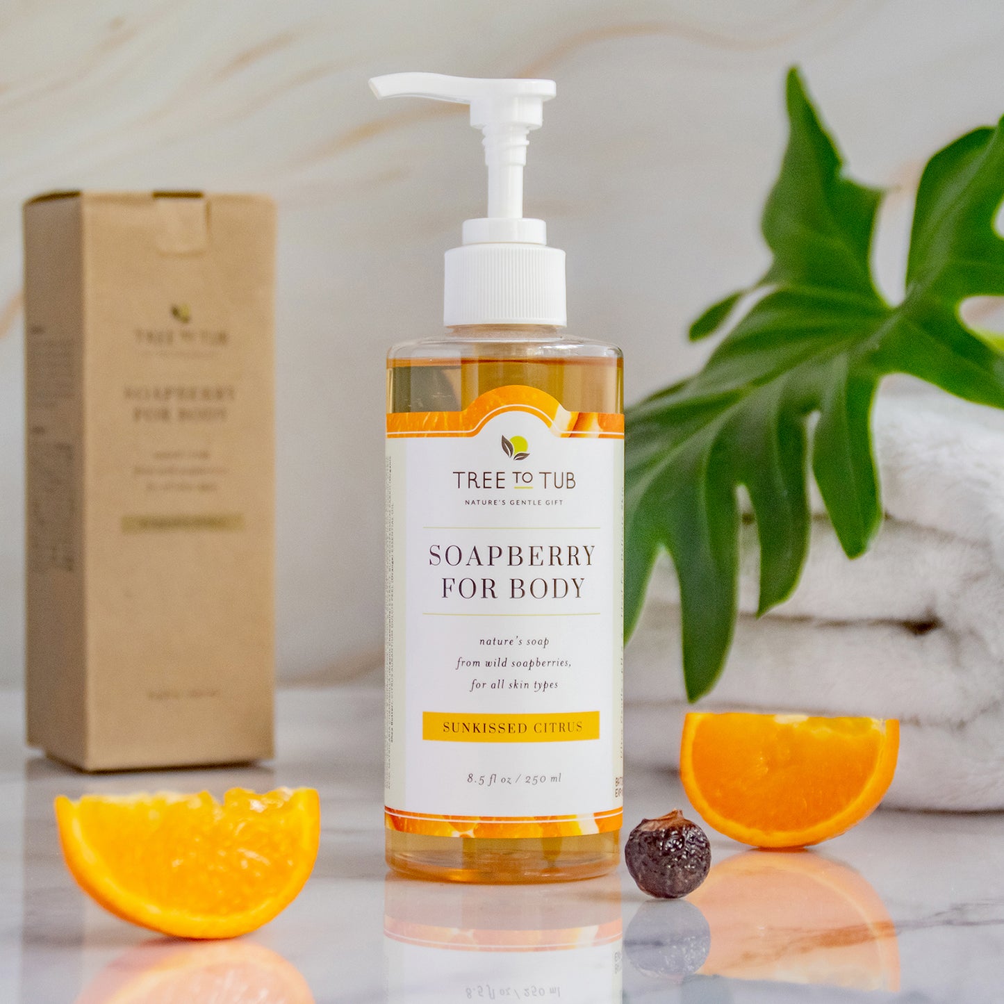 Tree To Tub, Moisturizing Soapberry Body Wash, Citrus Splash, 8.5 fl oz (250 ml)