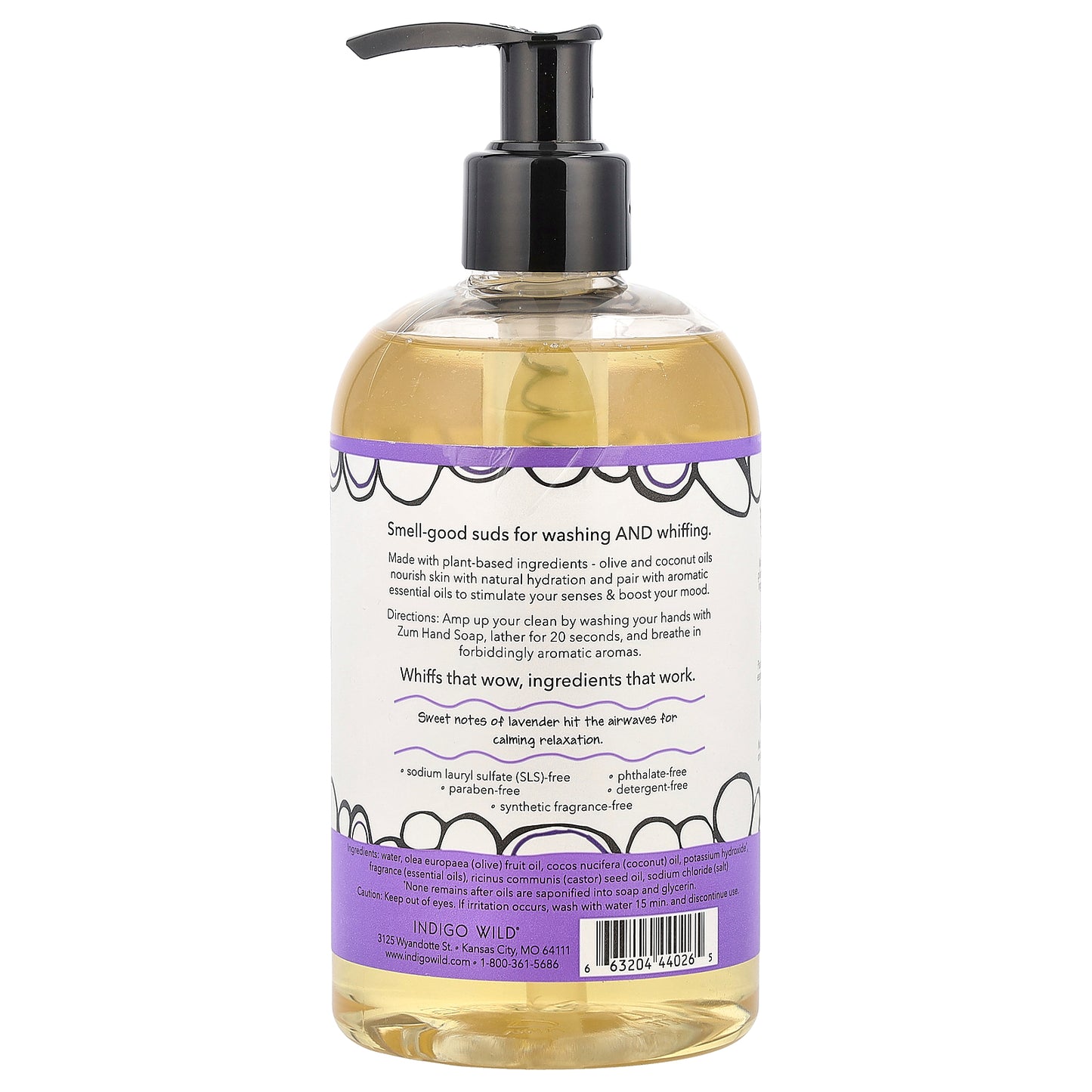 ZUM, Hand Soap, Lavender, 12 fl oz (354 ml)