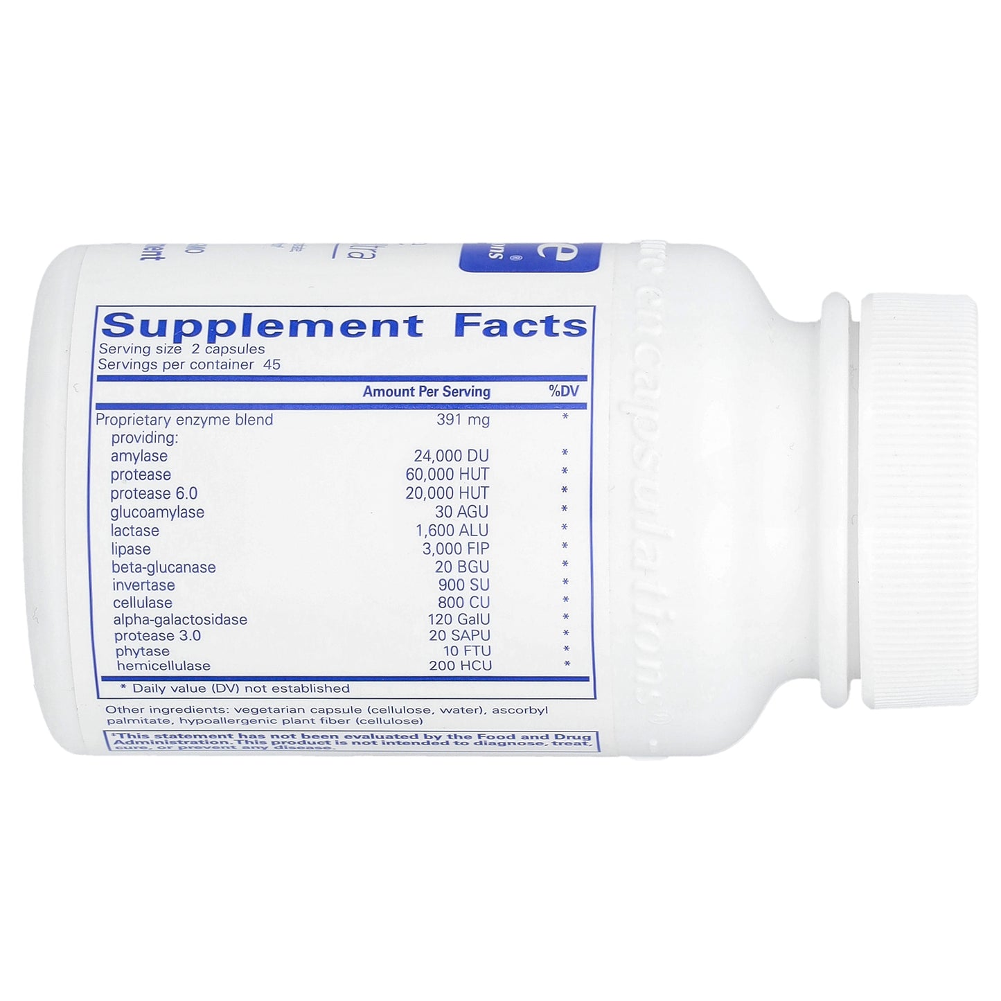 Pure Encapsulations, Digestive Enzymes Ultra, 90 Capsules