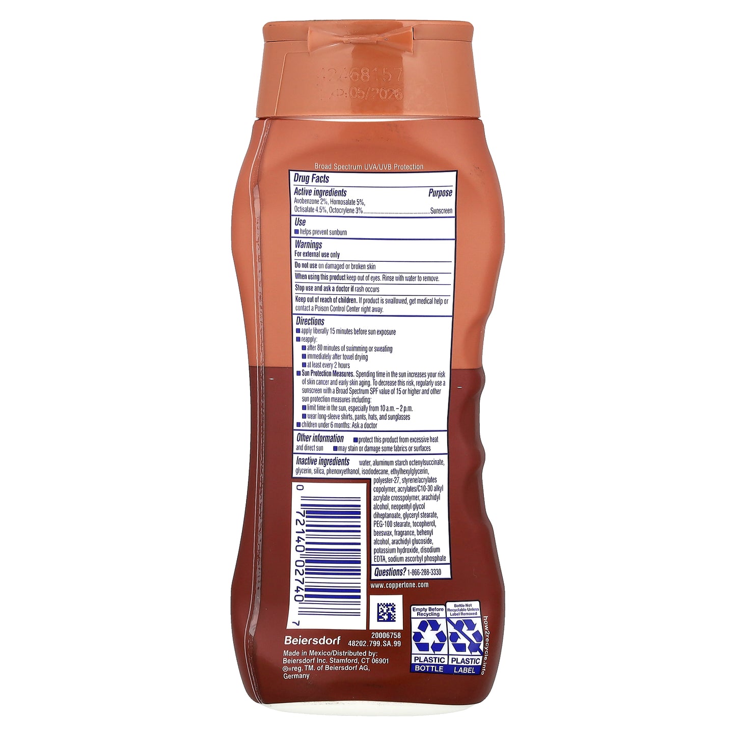 Coppertone, Tanning, Sunscreen Lotion, SPF 15, 8 fl oz (237 ml)