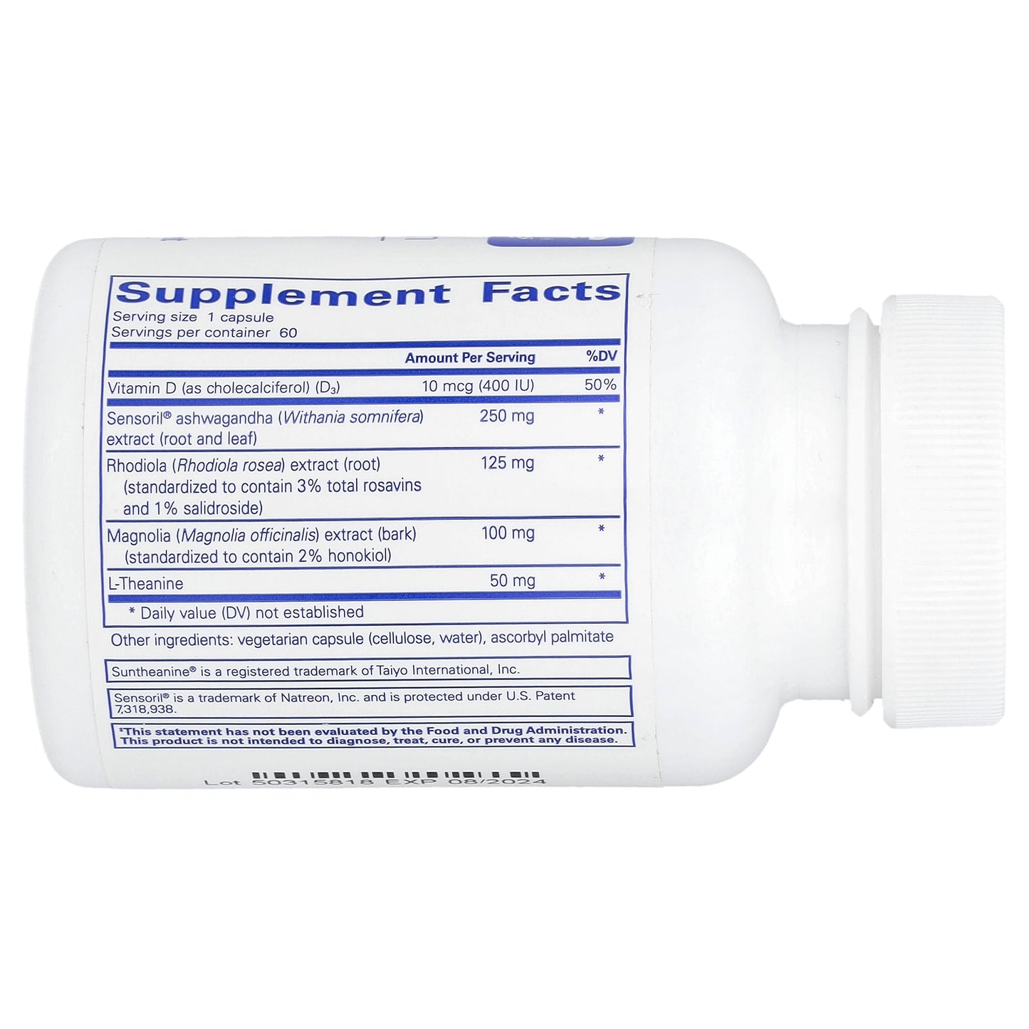 Pure Encapsulations, Cortisol Calm, 60 Capsules