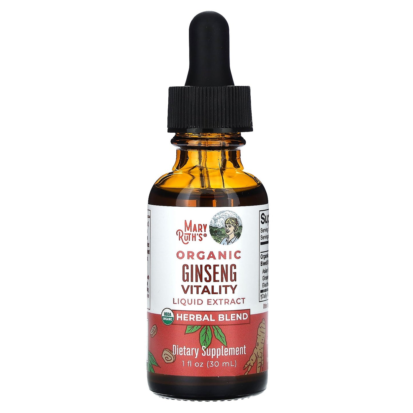 MaryRuth's, Organic Ginseng Vitality Liquid Extract, Alcohol Free, 1 fl oz (30 ml)