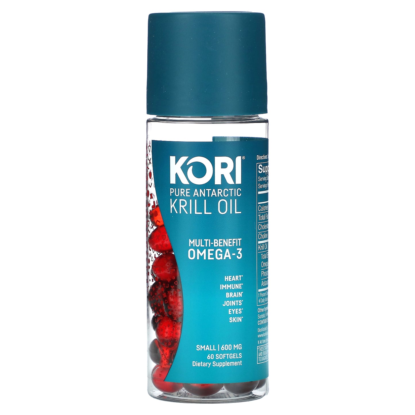 Kori, Pure Atlantic Krill Oil, Multi-Benefit Omega-3, 60 Softgels (600 mg per Softgel)