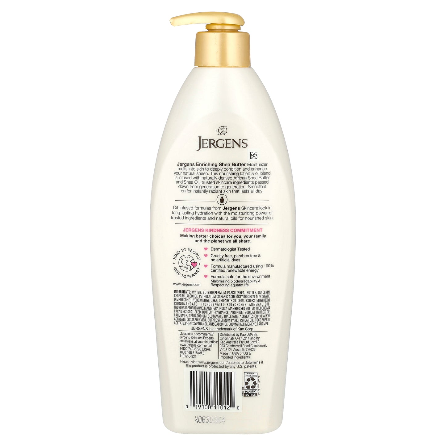 Jergens, Enriching Shea Butter Moisturizer, 16.8 fl oz (496 ml)
